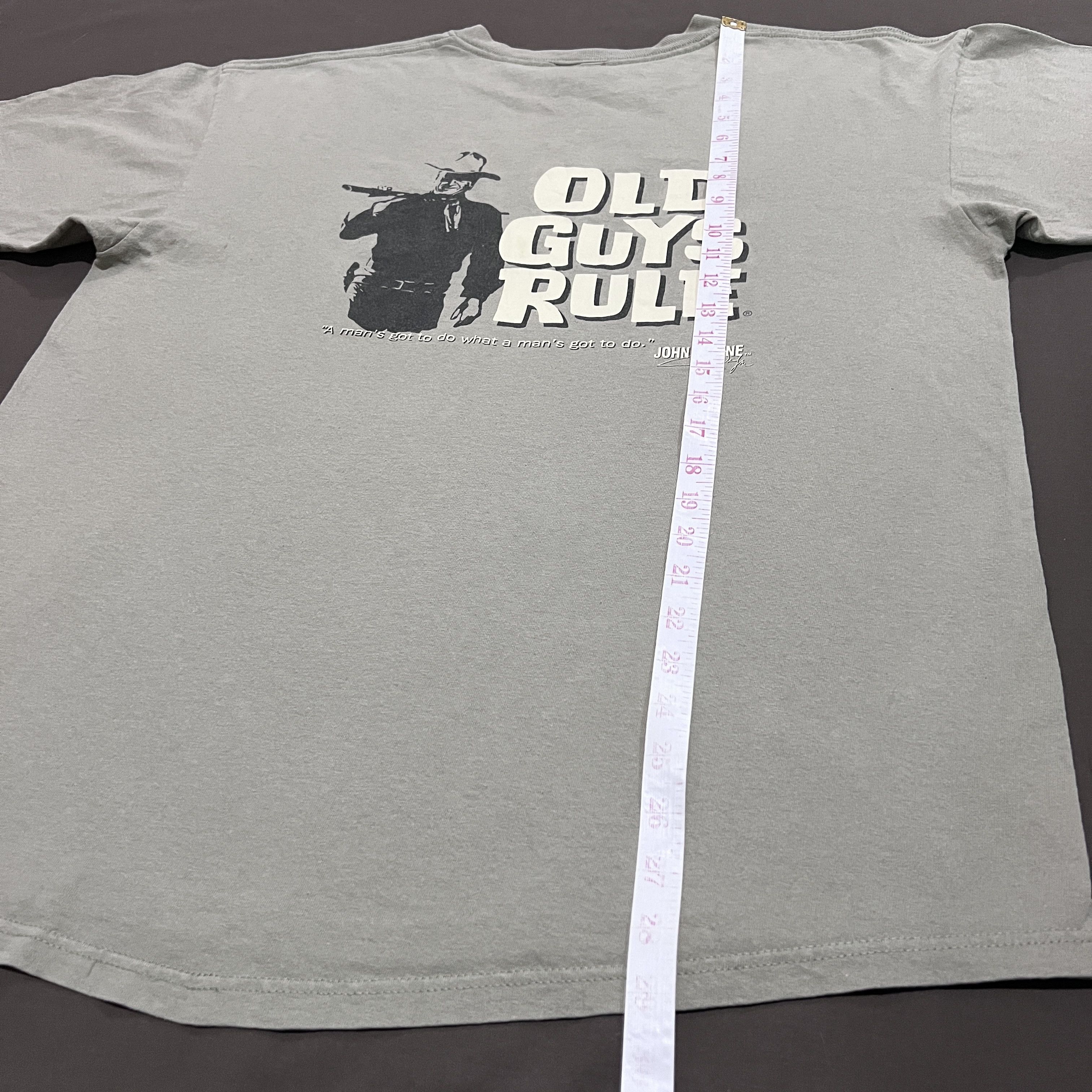 Star Of Hollywood × Vintage Vintage Y2K John Wayne old guys rule Tee XL Cowboys Size US XL / EU 56 / 4 - 9 Thumbnail