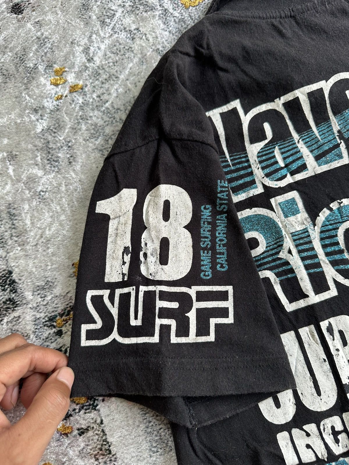 Beauty Beast Crazy Trashed Surf poem tshirt Summer style Japanese dope.h Size US S / EU 44-46 / 1 - 3 Thumbnail