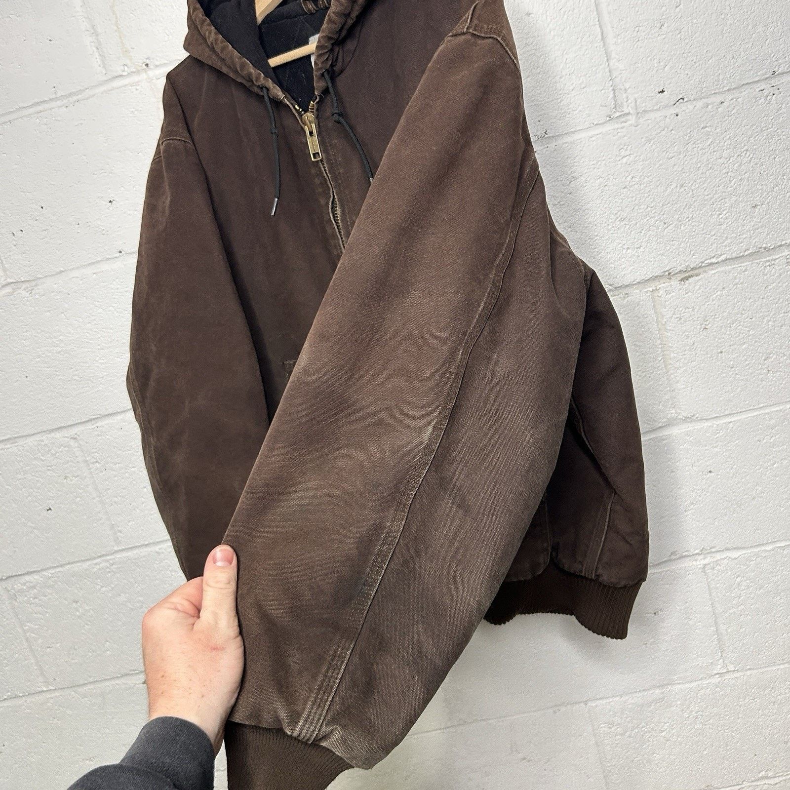 Carhartt Vintage Carhartt Hooded Active Jacket “Dark Brown” J130 DKB Size US XL / EU 56 / 4 - 7 Thumbnail