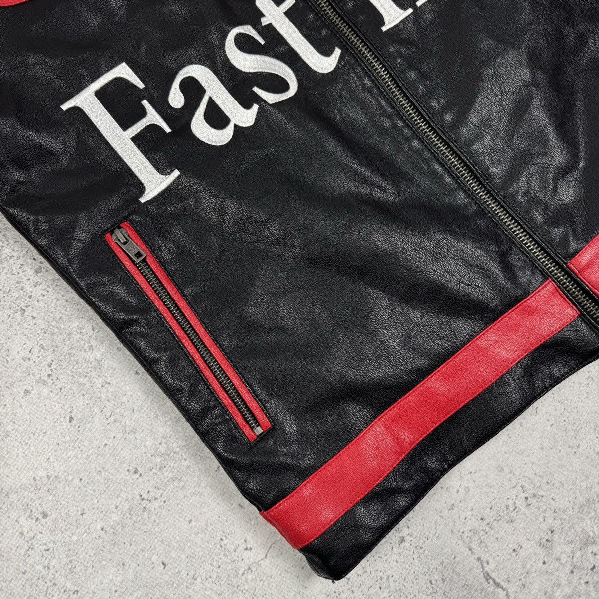 Vintage Racing Moto Formula 1 Leather Jacket Ferrari F-1 Mercedes Size US M / EU 48-50 / 2 - 8 Thumbnail