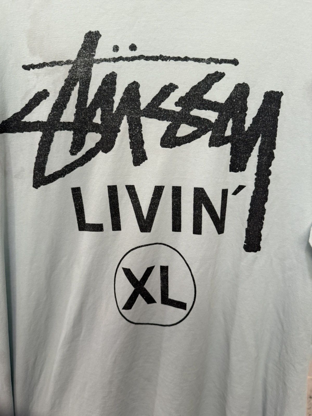 Stussy Rare Classic Vintage Stüssy “Livin’ XL” Tee- Late 90s-Y2K Size US M / EU 48-50 / 2 - 3 Thumbnail
