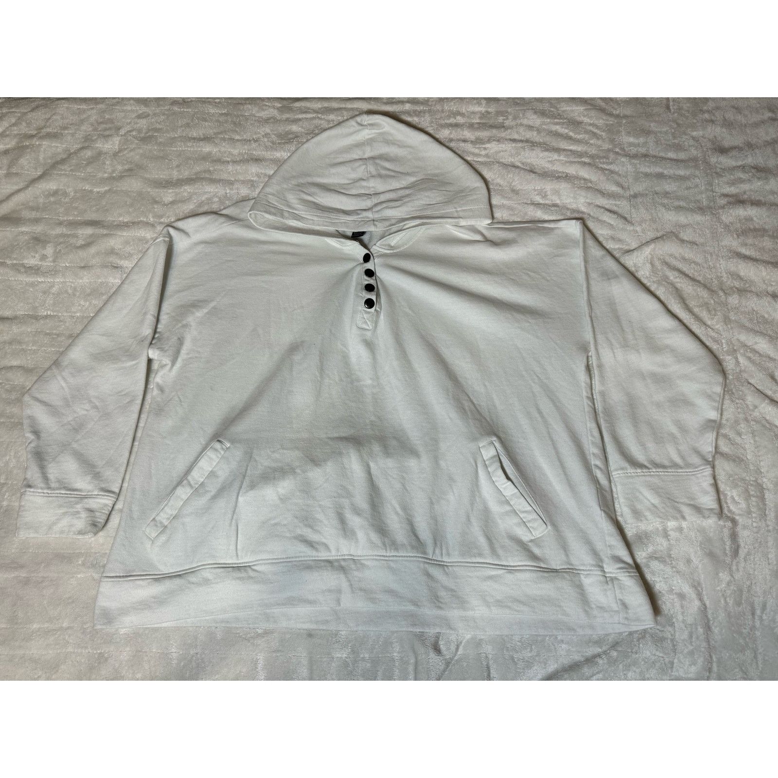 Unknown London French Laundry Pockets 1/4 Quarter Zip Button Snap Sweater Size L / US 10 / IT 46 - 5 Thumbnail
