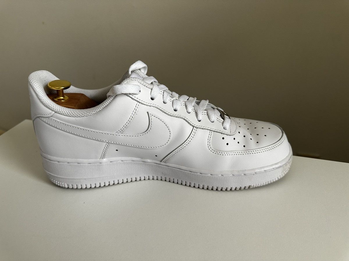 Nike Nike Air Force 1 Low White Leather Size US 10 / EU 43 - 8 Thumbnail