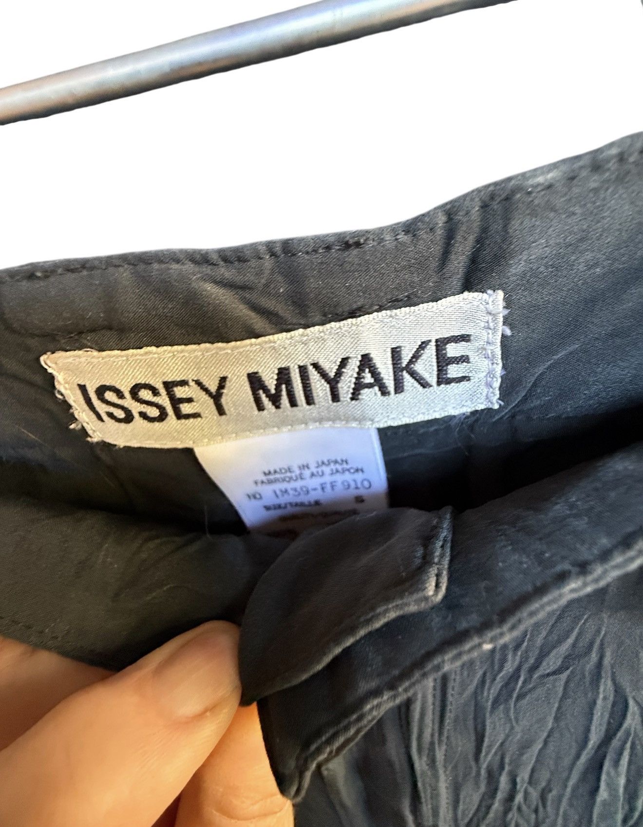 Issey Miyake Vintage 90’s Issey Miyake black crinkle trousers Size Small Size 29" - 8 Thumbnail