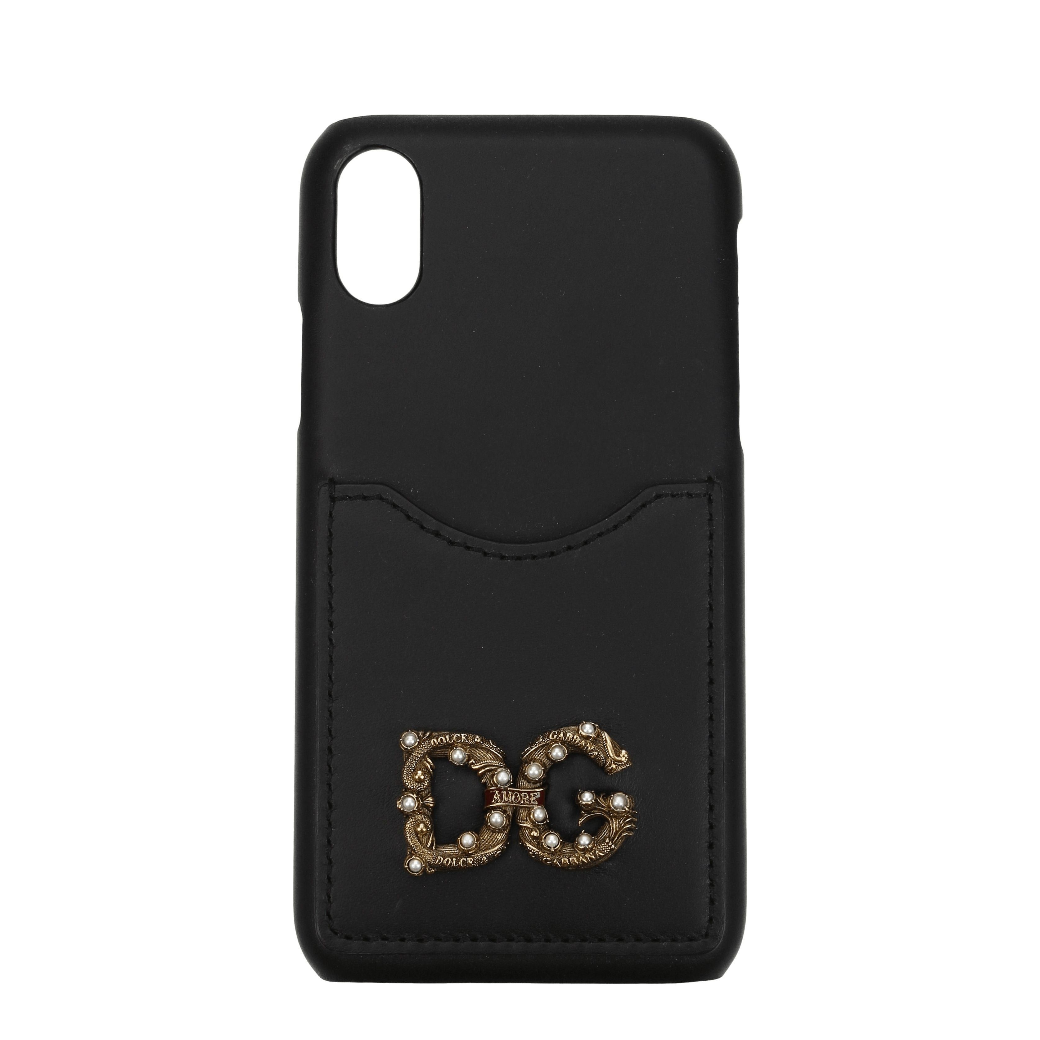 Dolce & Gabbana Dolce&Gabbana IPhone Covers Women Leather Black Size ONE SIZE - 1 Preview