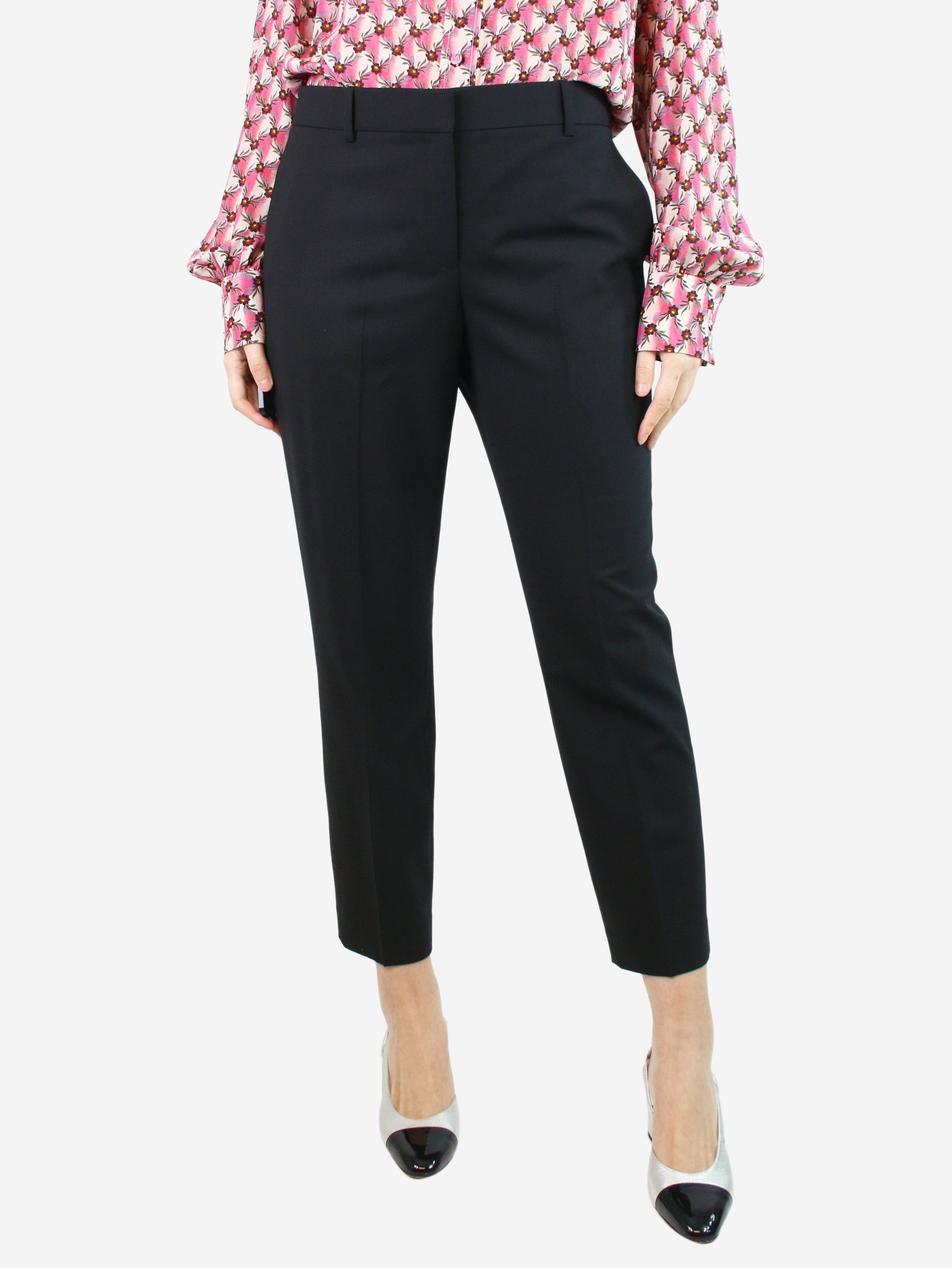 Image of Theory Black Tailored Trousers - Size Uk 12, Women's