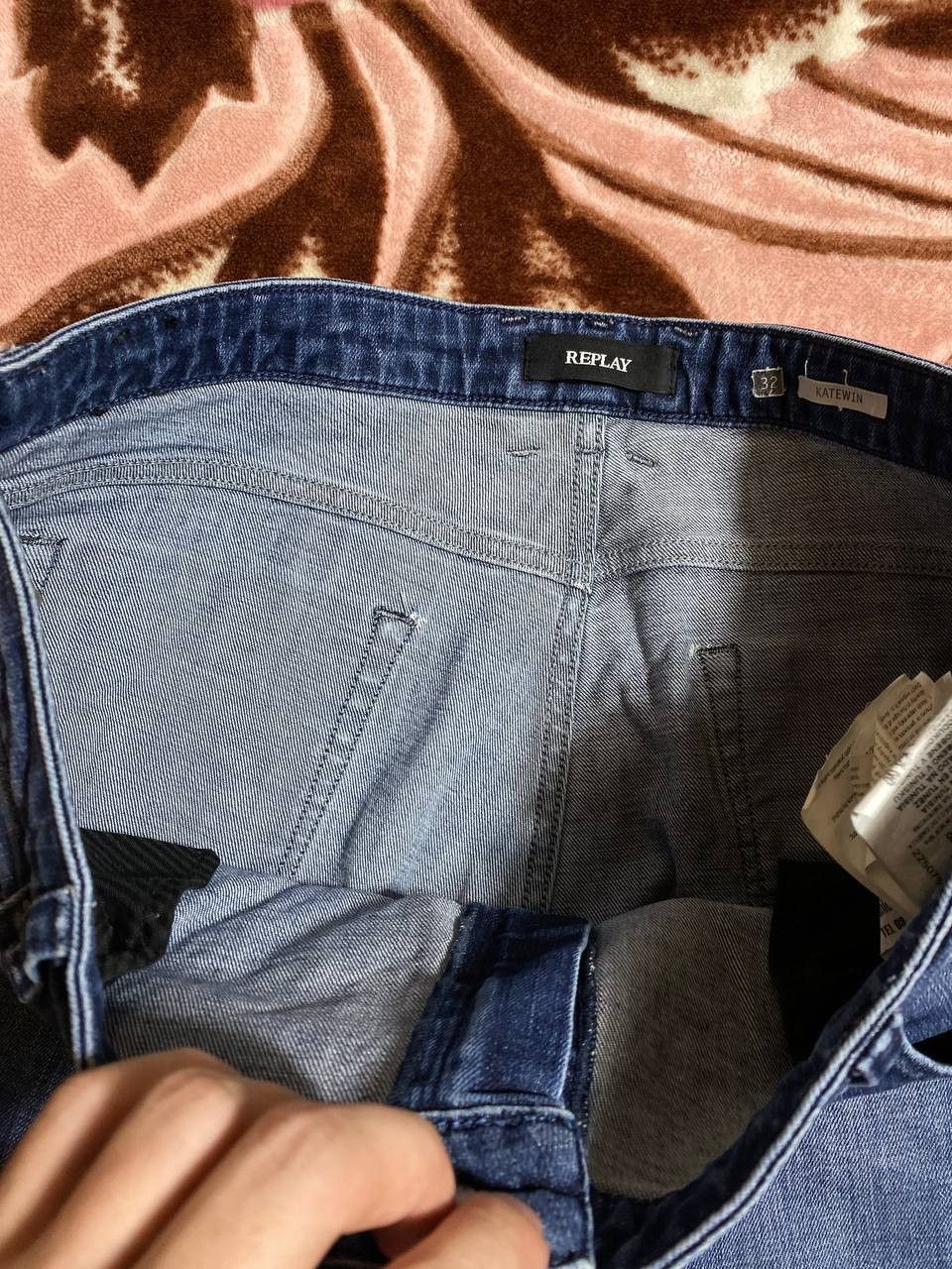Japanese Brand Vintage Dirty Baggy Faded Jean Japan Avant Garde Style Size US 32 / EU 48 - 17 Thumbnail