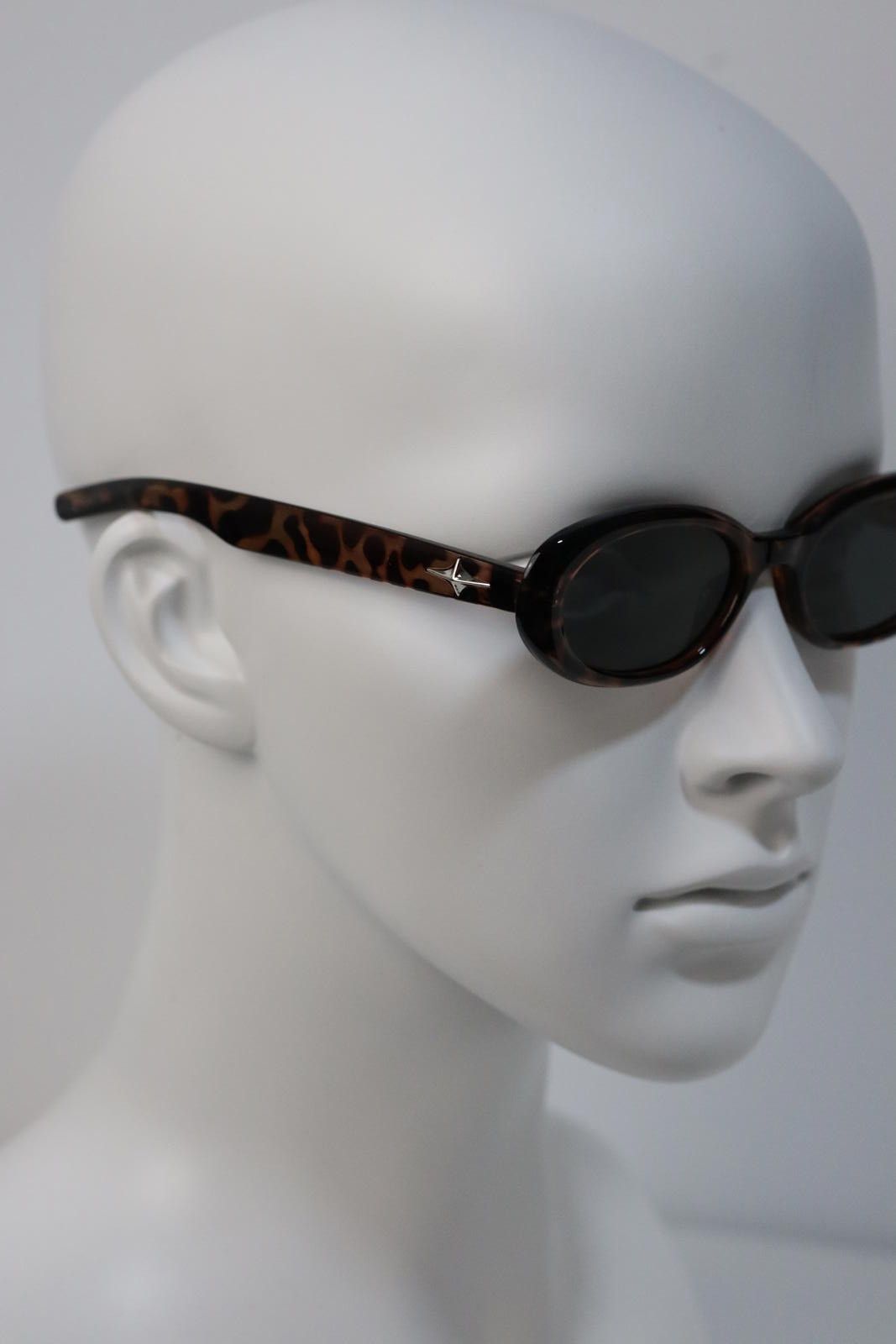 Other Y2k Avant Garde Cat Eye Round Leopard Sunglasses Unisex OS Size ONE SIZE - 5 Thumbnail