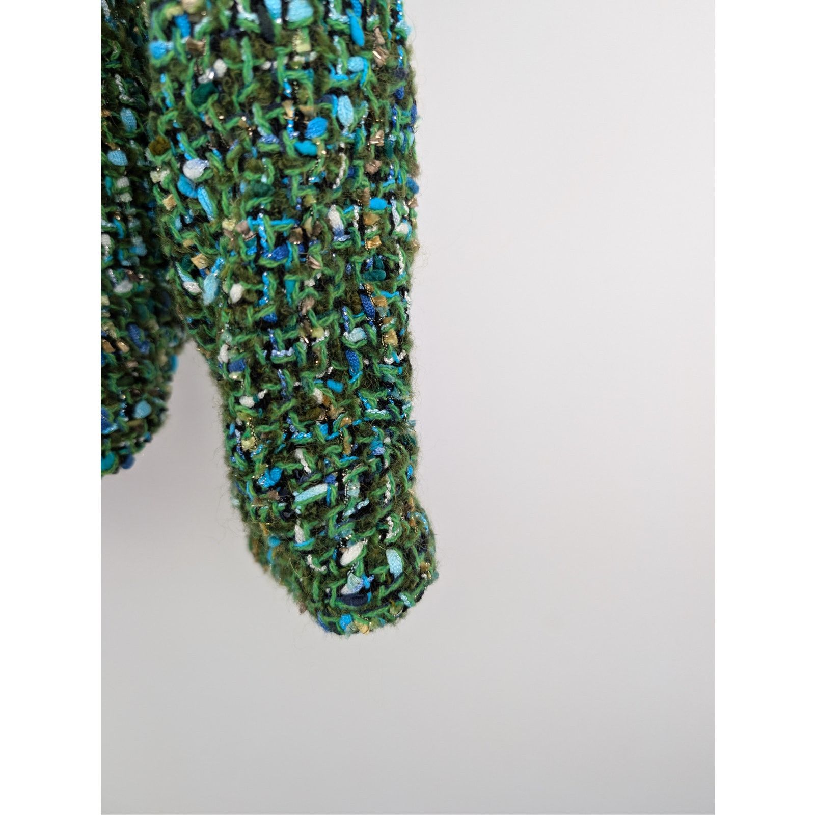 Amiri o1rshd1 Boucle Overshirt Button up Shirt in Rain Forest Size US M / EU 48-50 / 2 - 5 Thumbnail