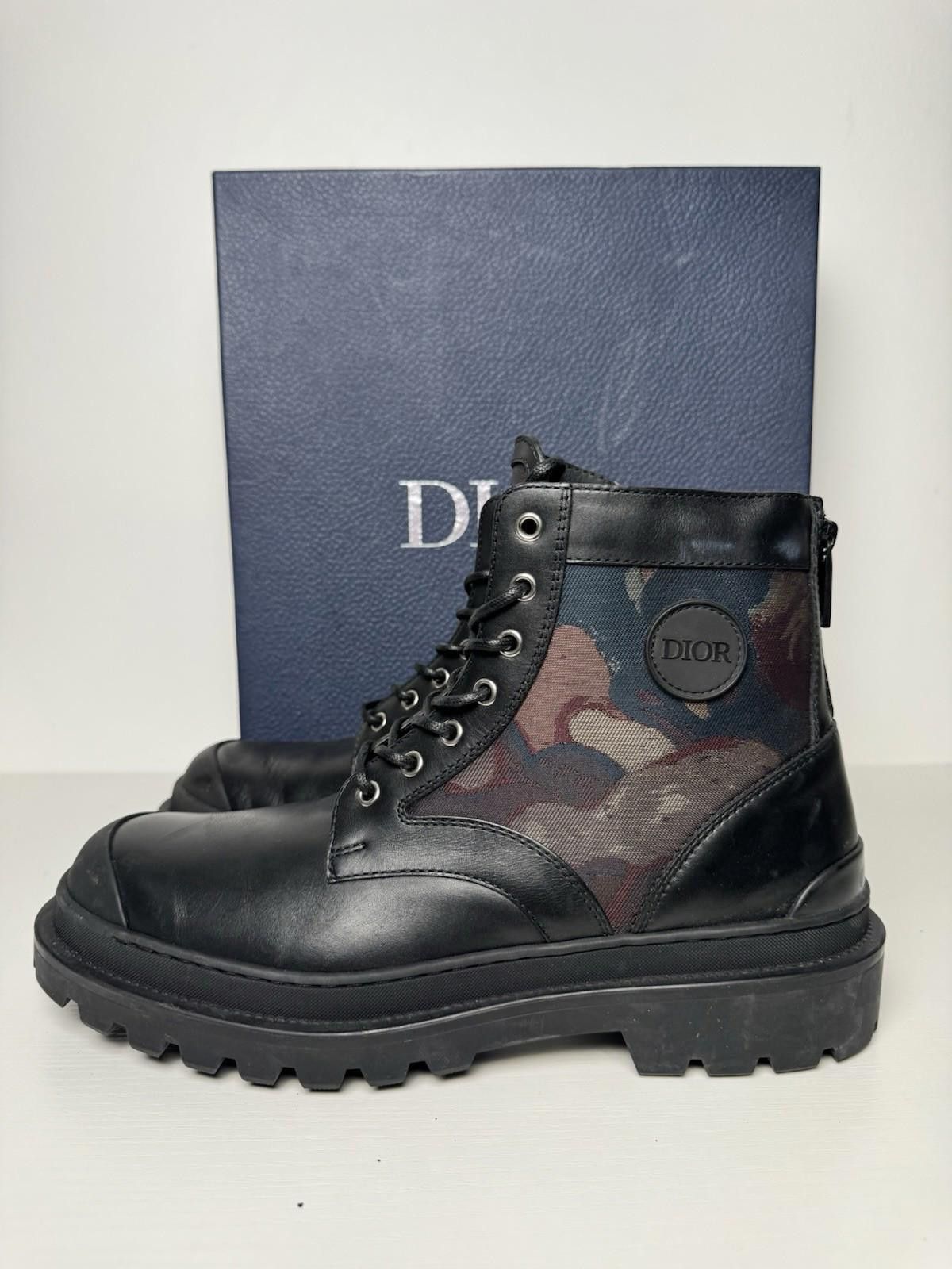 Dior Dior Camo Mesh Combat Boots Black SZ 43 Men’s – With Box Size US 10 / EU 43 - 3 Thumbnail