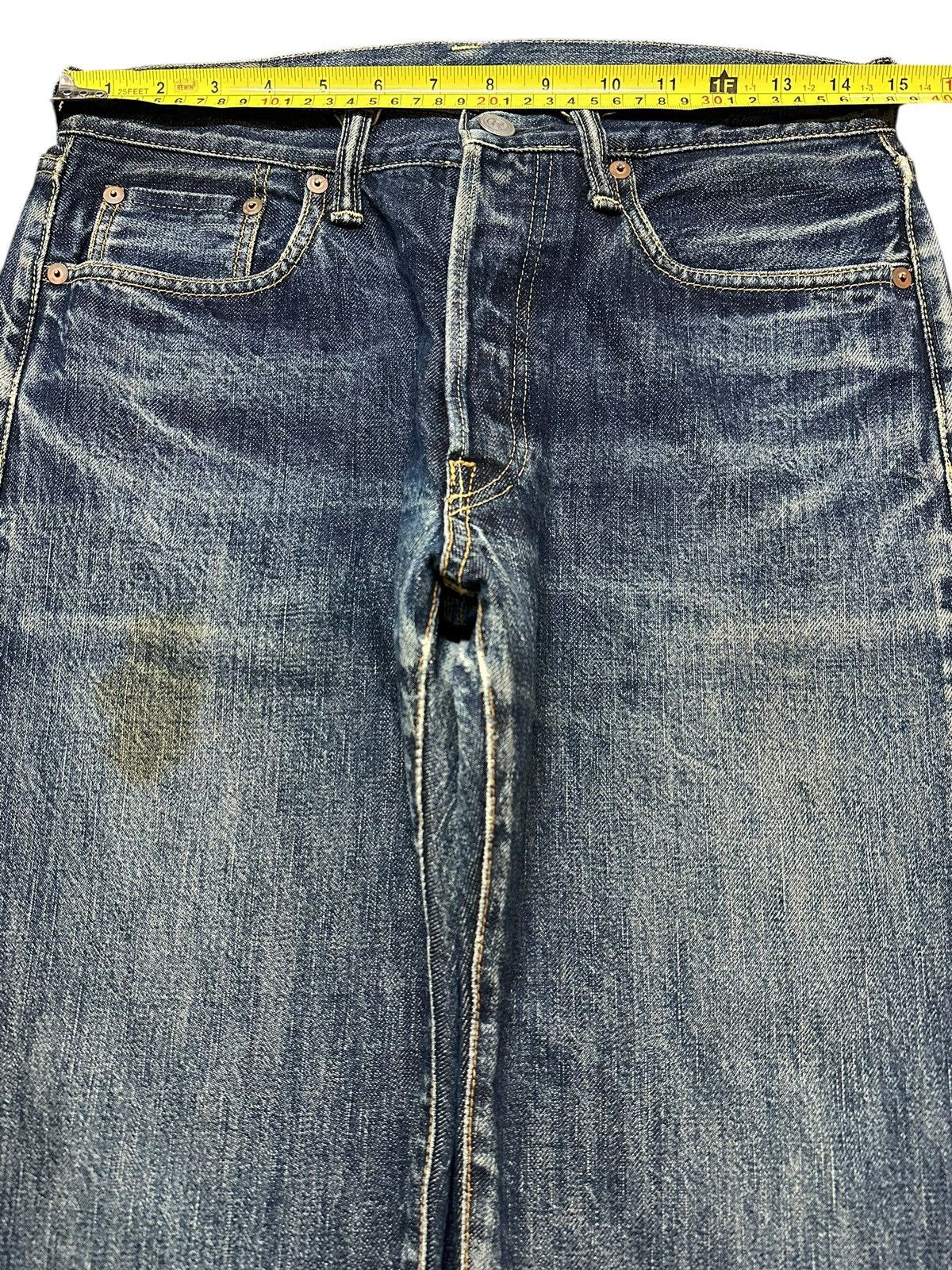 45rpm Vintage Japanese 45rpm Blue Faded Wash Style Loose Jeans Size US 30 / EU 46 - 12 Thumbnail