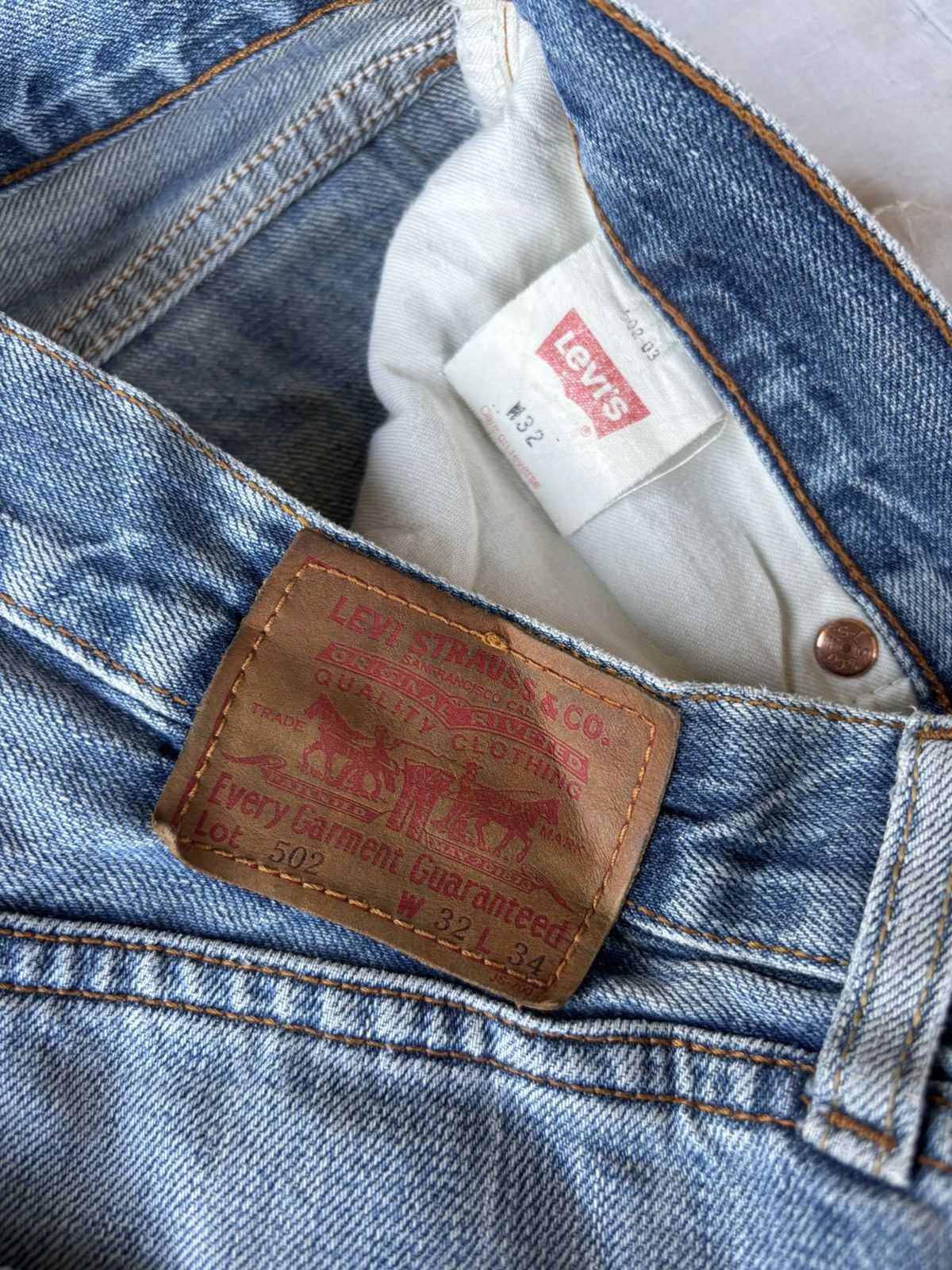 Kapital 💥RARE LEVIS 502 JAPANESE PATCHES RECONSTRUCTED DENIM JEANS Size US 30 / EU 46 - 10 Thumbnail