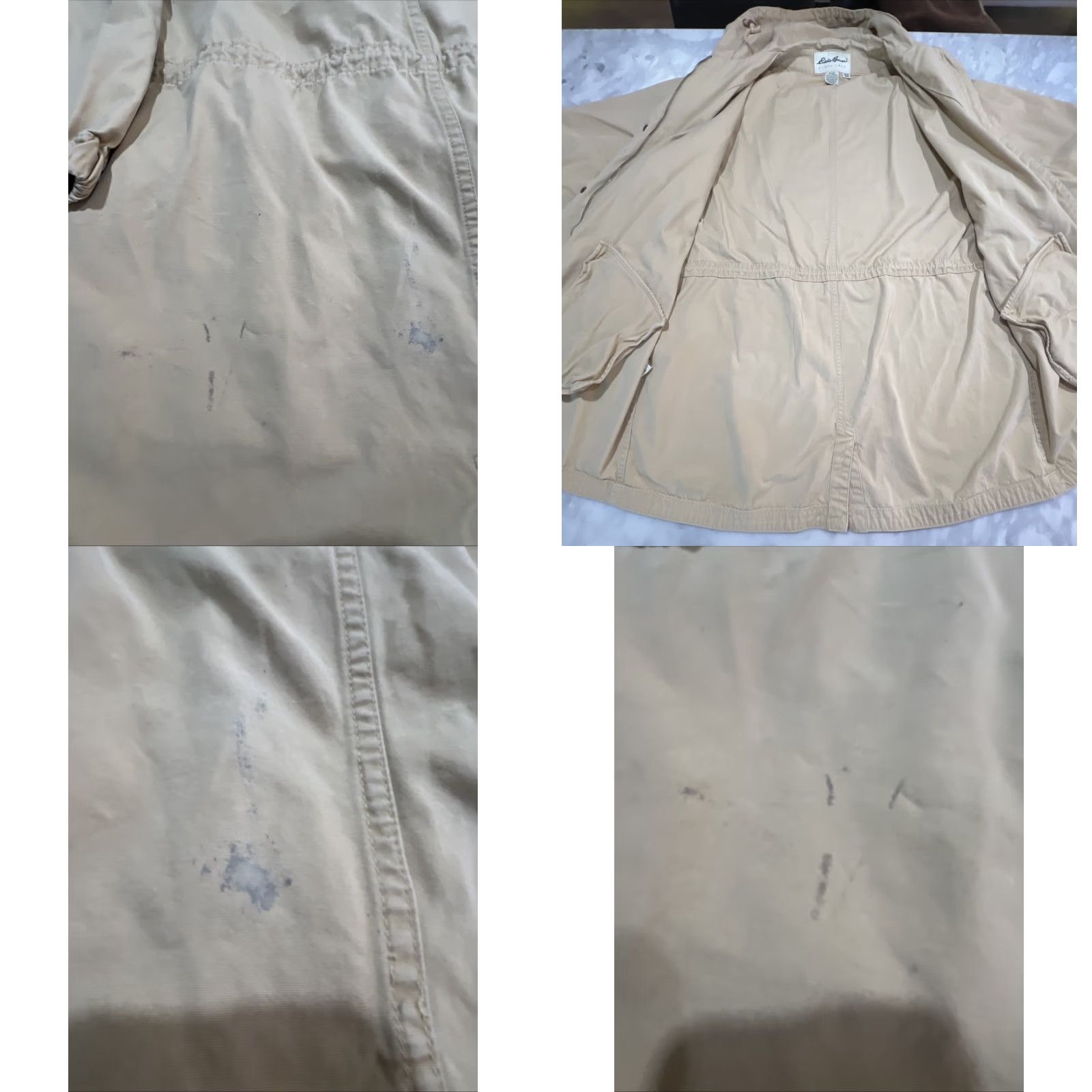 Eddie Bauer VINTAGE Eddie Bauer Jacket Womens Small Cotton Hood Pockets Zip Snaps Long Safari Chore Martin? Size S / US 4 / IT 40 - 8 Thumbnail