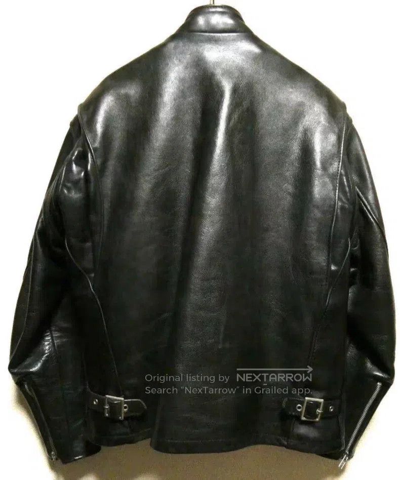 Other Straight stand-up collar leather jacket, thick cowhide Size US XS / EU 42 / 0 - 2 Thumbnail