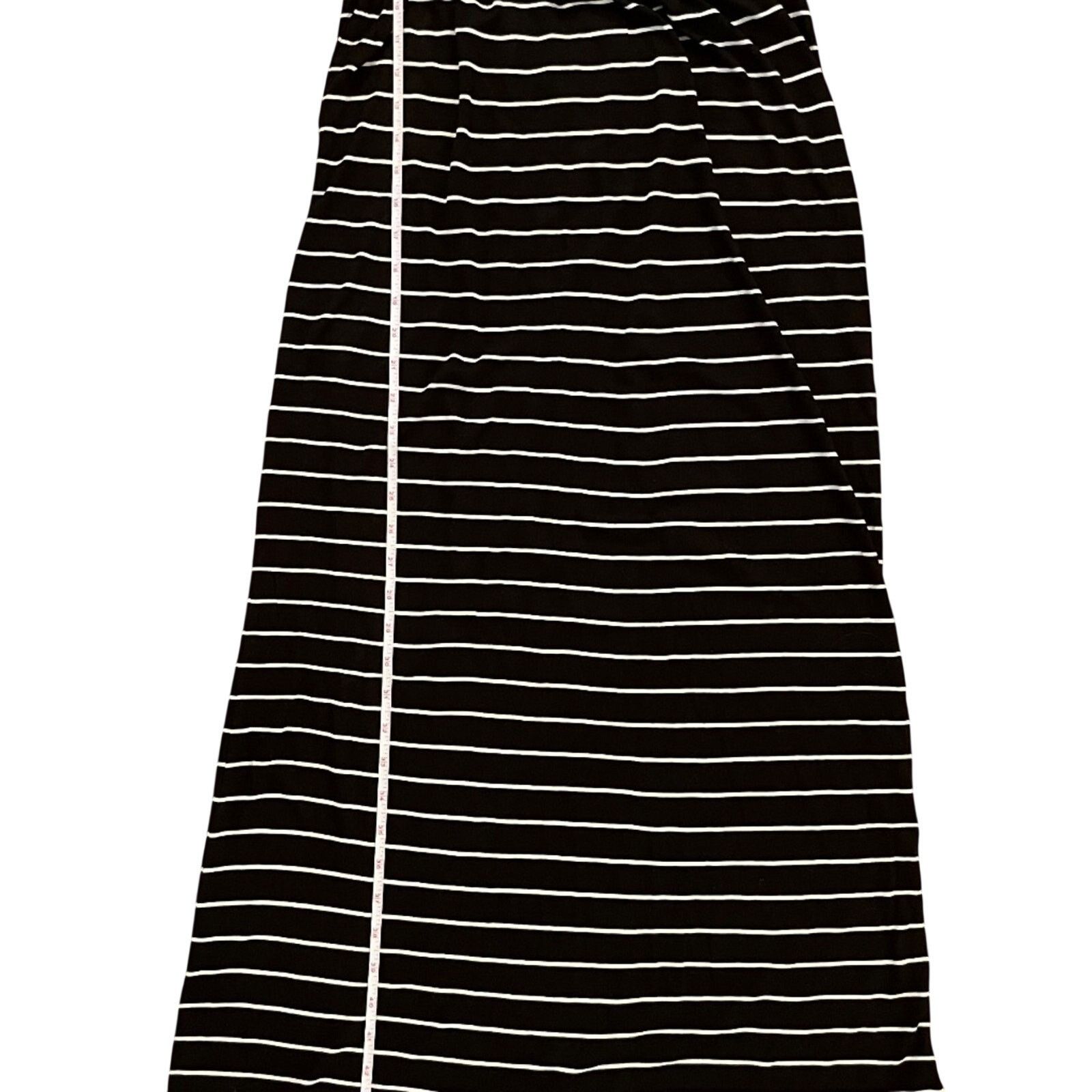 Forever 21 Forever 21 Black & White Striped Strapless Tube Maxi Dress Size L / US 10 / IT 46 - 4 Thumbnail