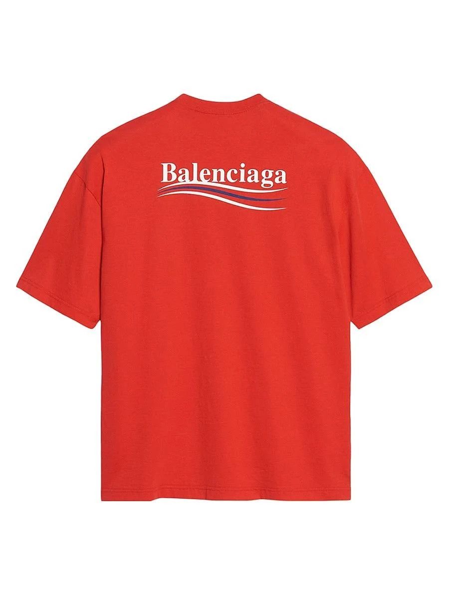 Balenciaga o1bcso1str1124 Dup / Political Campaign Large Fit T-Shirt Size XL / US 12-14 / IT 48-50 - 4 Thumbnail