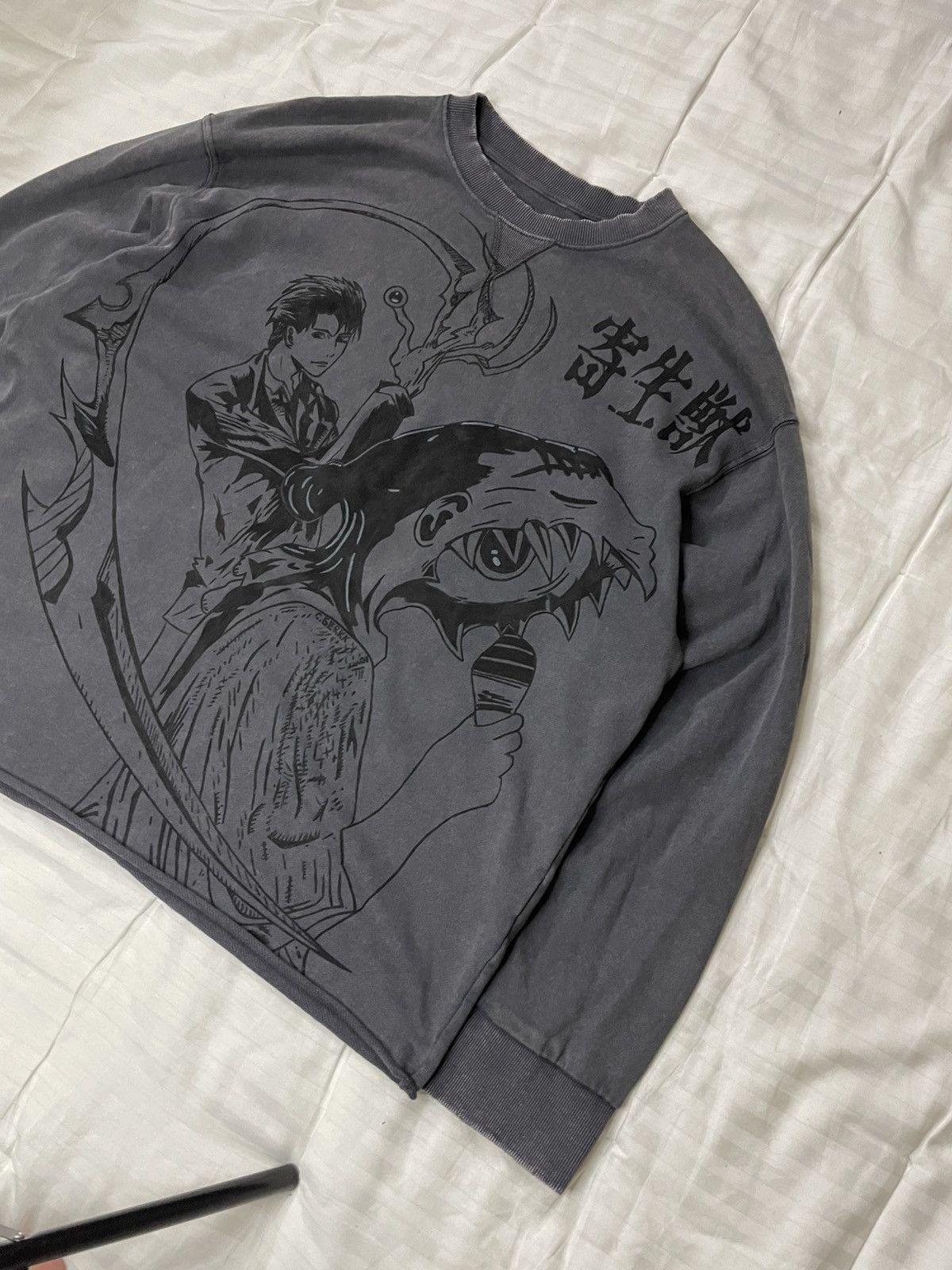 Anime Handmade Custom Anime Parasyte Sweatshirt Japanese Style Y2K Size US L / EU 52-54 / 3 - 2 Thumbnail