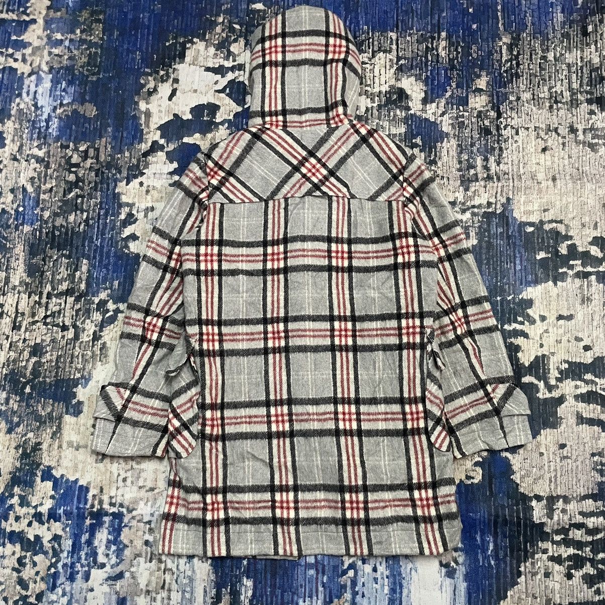 Hysteric Glamour Vintage 1990s Hysteric Glamour Plaid Wool Hooded Duffle Coat Size S / US 4 / IT 40 - 17 Thumbnail