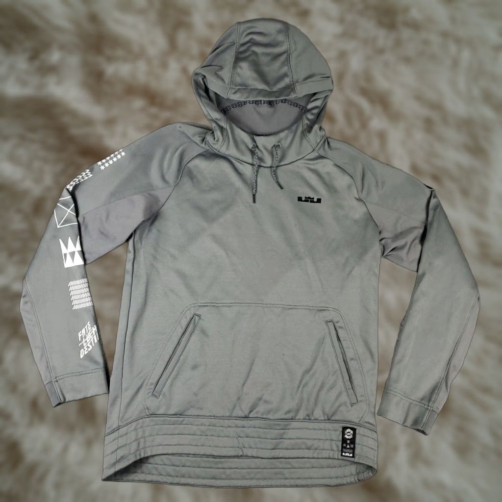 Nike Nike Sweater Mens Size Medium Gray LeBron James Hoodie Pullover Sweatshirt * Size US M / EU 48-50 / 2 - 1 Thumbnail