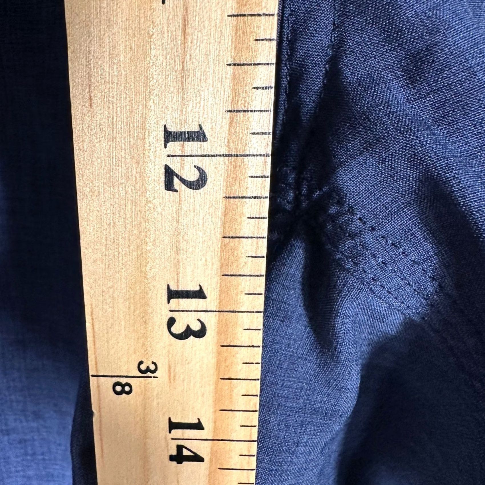 Orvis Orvis Mens Performance Shorts Size 42 Navy Blue Heathered Flat Front Size US 41 - 3 Thumbnail