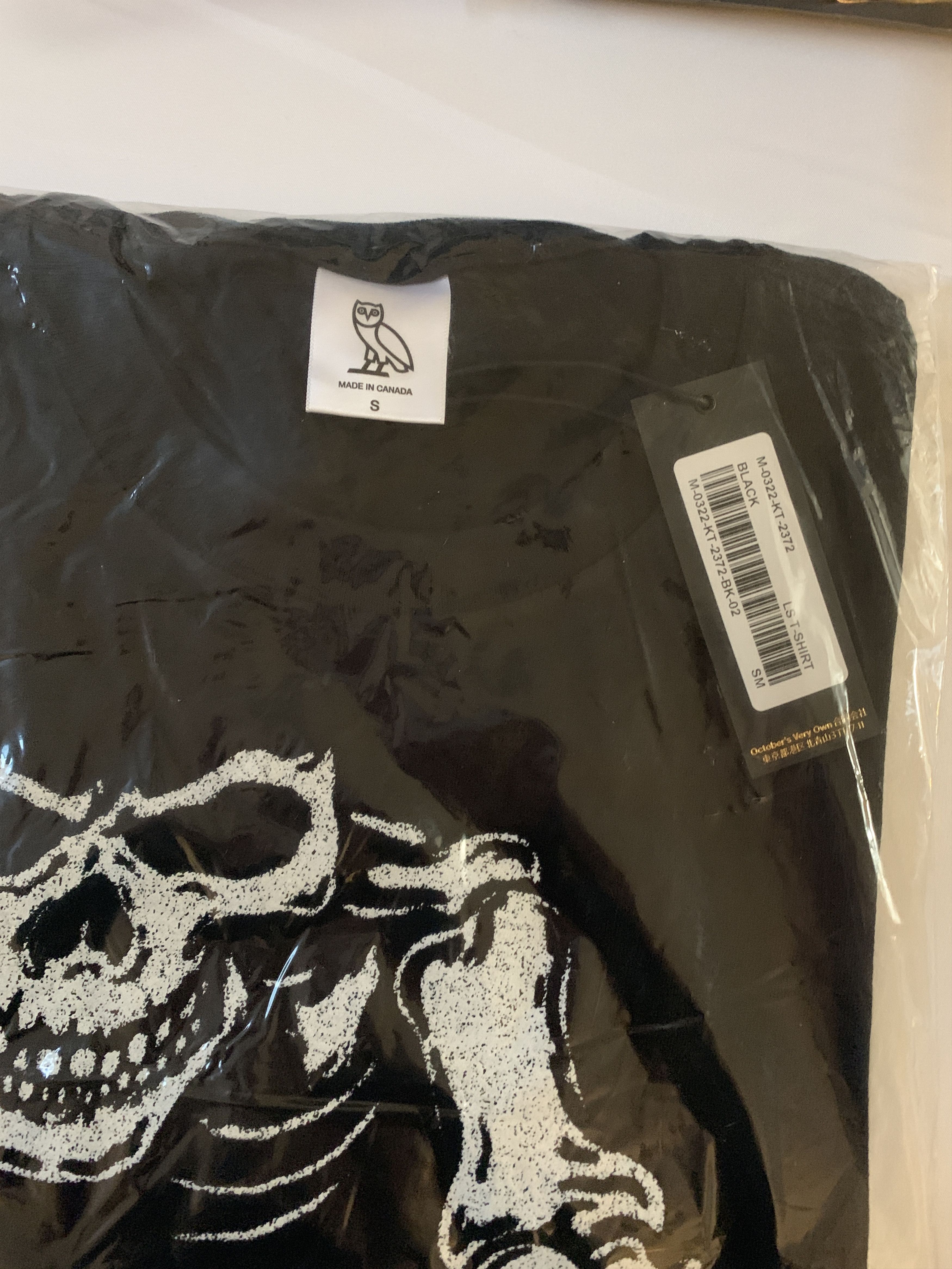 Drake OVO Skeleton Halloween Longsleeve T-shirt Size US S / EU 44-46 / 1 - 4 Thumbnail