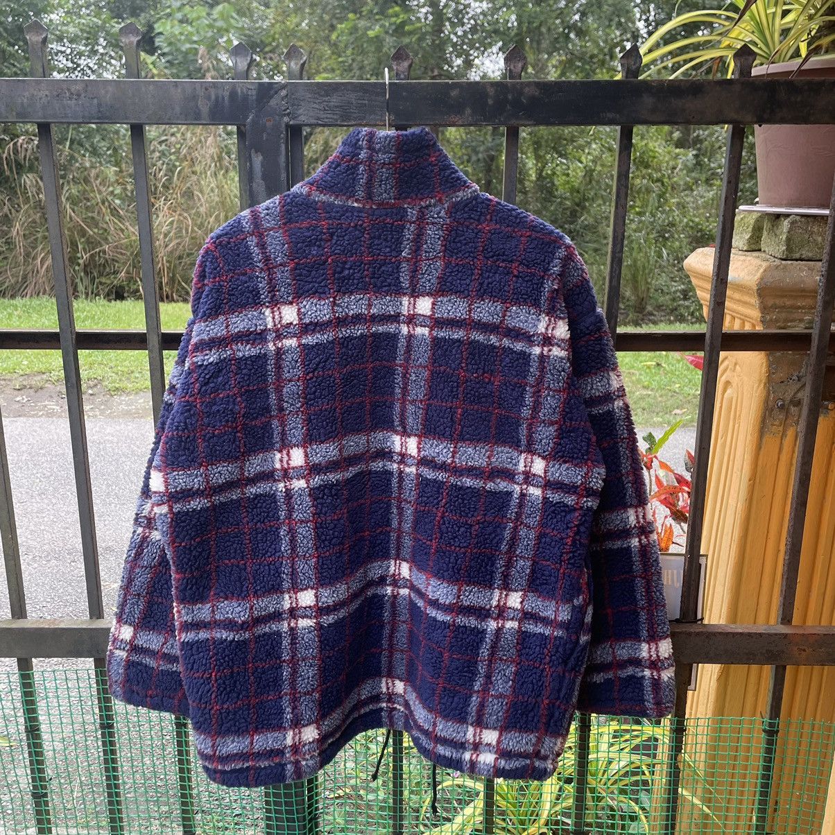 Champion × Vintage 🔥Vintage Champion Checkerd Full Zipper Sherpa Fleece Jacket Size US L / EU 52-54 / 3 - 2 Thumbnail