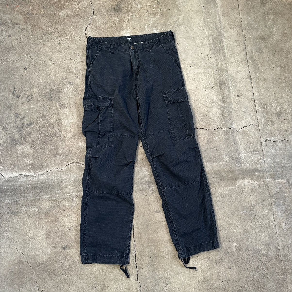Carhartt Carhartt WiP Cargo regular Pants Black Multipocket Size US 32 / EU 48 - 4 Thumbnail