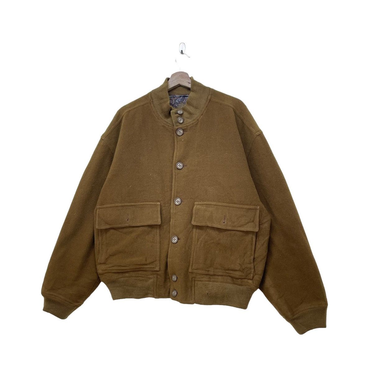 Designer × Japanese Brand × Yohji Yamamoto Japanese Brand Robert Stock Wool Dual Pocket Size US M / EU 48-50 / 2 - 4 Thumbnail