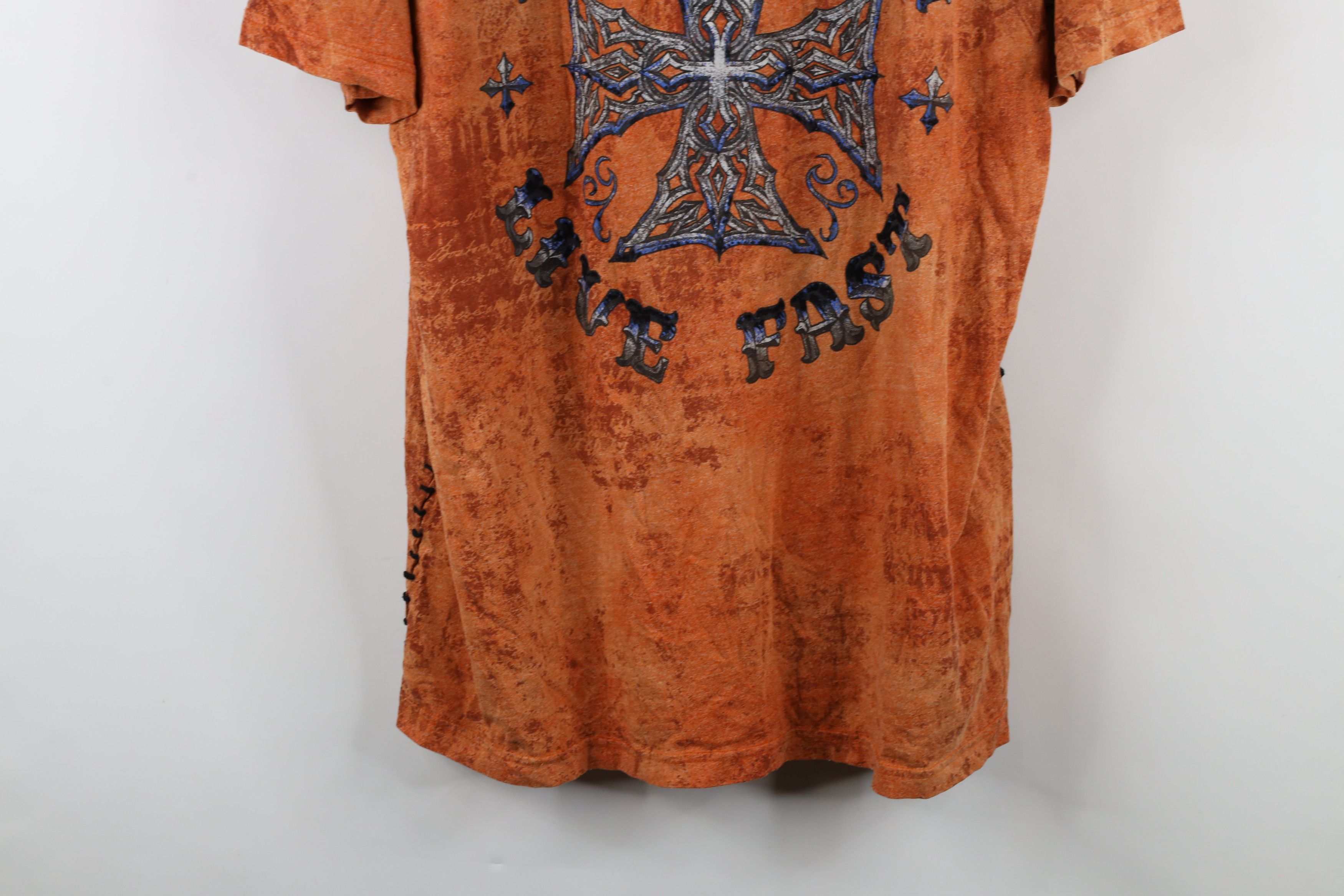 Affliction × Vintage Vintage Affliction Acid Wash UFC MMA Fighting T-Shirt USA Size US XXL / EU 58 / 5 - 3 Thumbnail