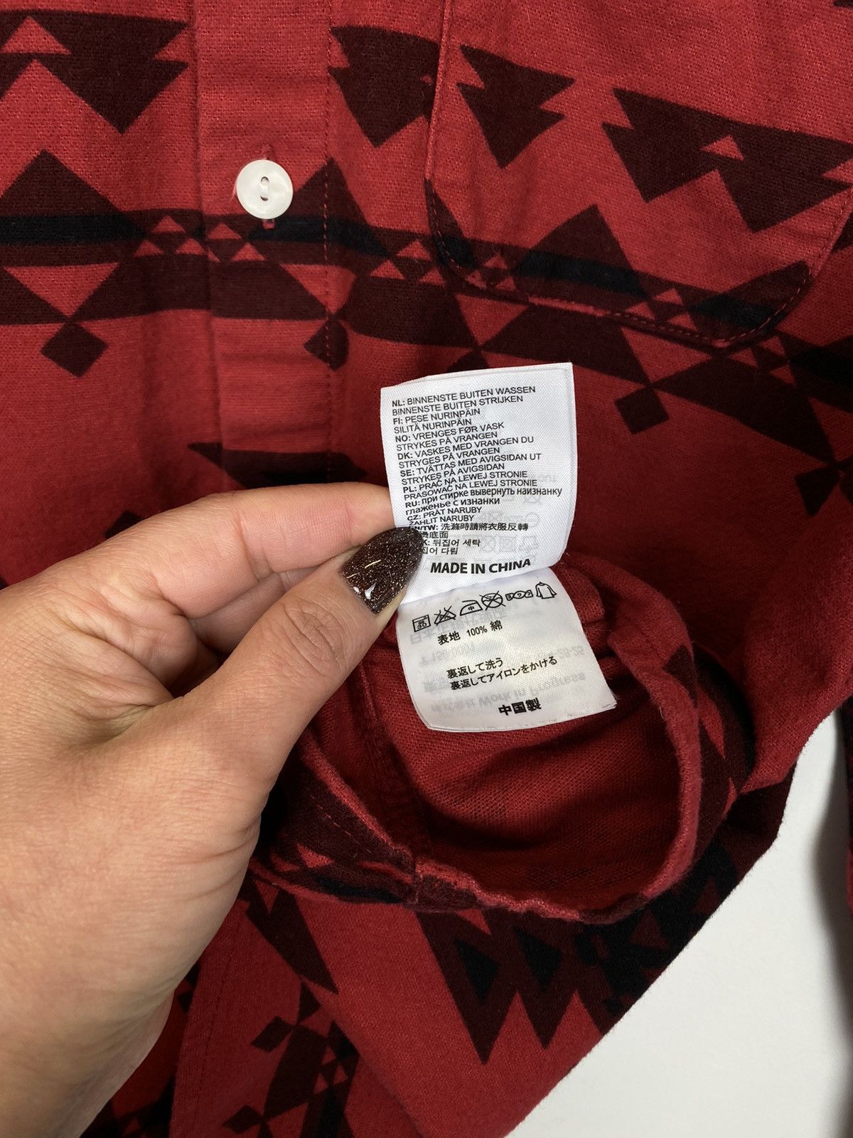 Carhartt Vintage Carhartt WIP Aztec Pattern Wilkins Shirt Buttons Up Size US S / EU 44-46 / 1 - 10 Thumbnail