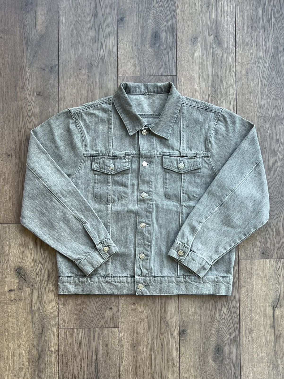 Corteiz Sample Corteiz C-Star Gray Denim Jacket Medium Size US M / EU 48-50 / 2 - 3 Thumbnail