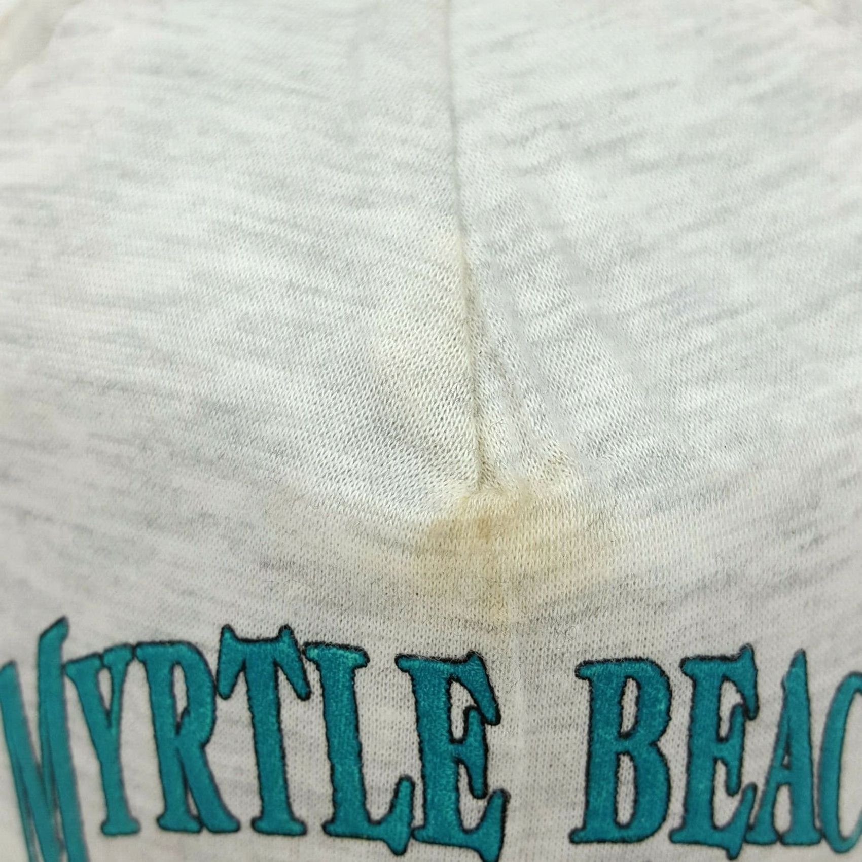 Logo 7 VINTAGE Myrtle Beach SC Heath Gray Crest Logo Snapback Trucker Hat Cap Adjustable Men Hat Birthday Gift 80s 90s Aloha Travel Beach Logo Retro Size ONE SIZE - 3 Thumbnail