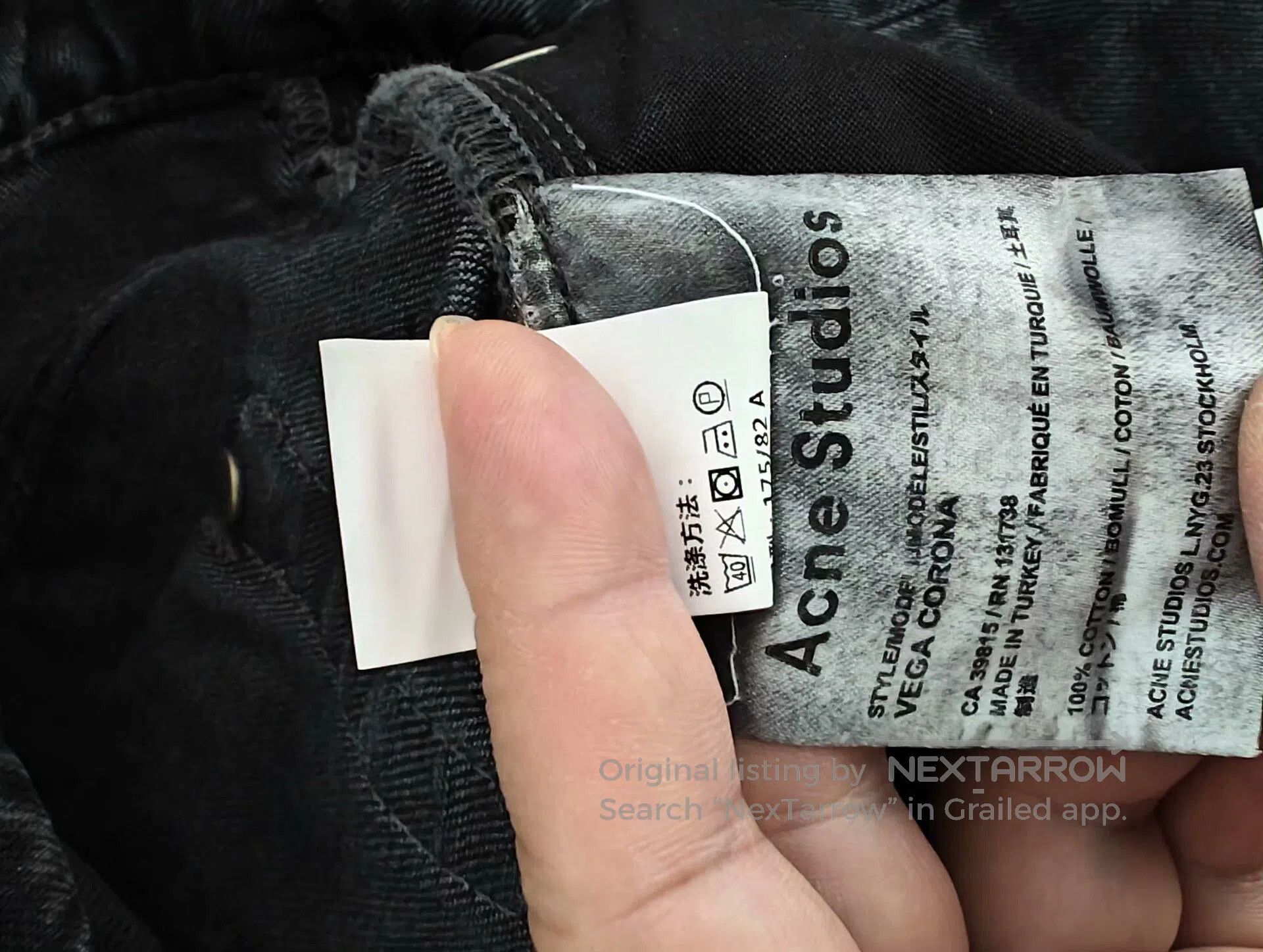 Acne Studios Acne Studios Men's Black Slim Jeans 32/32. Size US 32 / EU 48 - 7 Thumbnail