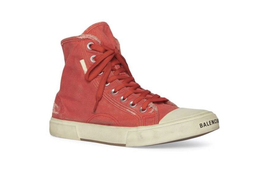 Balenciaga Balenciaga Paris High Top Red Size US 13 / EU 46 - 1 Thumbnail