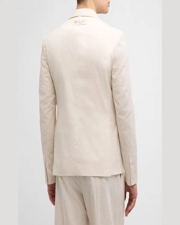 Amiri o1y0525 Blazer in Ivory Size US L / EU 52-54 / 3 - 3 Thumbnail