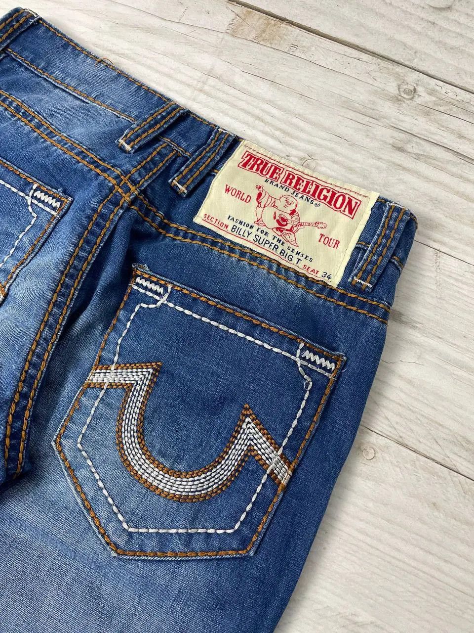 True Religion Vintage True Religion Billy Super Big T Jeans Denim Y2K Size US 30 / EU 46 - 3 Thumbnail