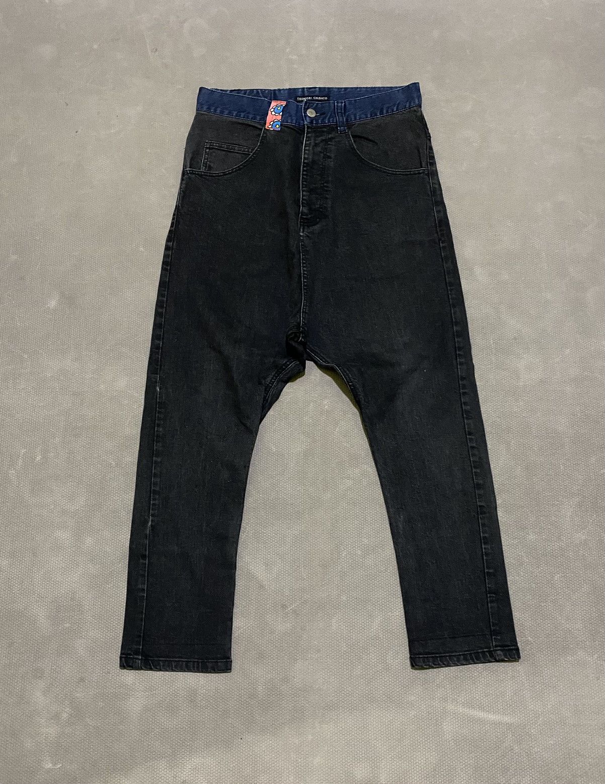 Issey Miyake × Japanese Brand × Tsumori Chisato Tsumori chisato issey miyake denim drop crotch Size 30" / US 8 / IT 44 - 1 Thumbnail