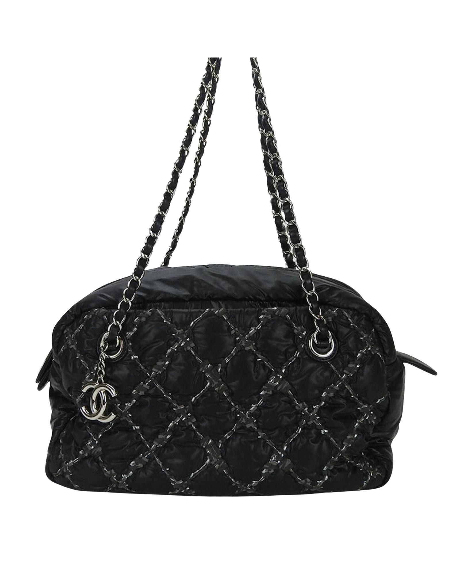 image of Chanel Versatile Black Nylon Bag For Everyday Use, Women's