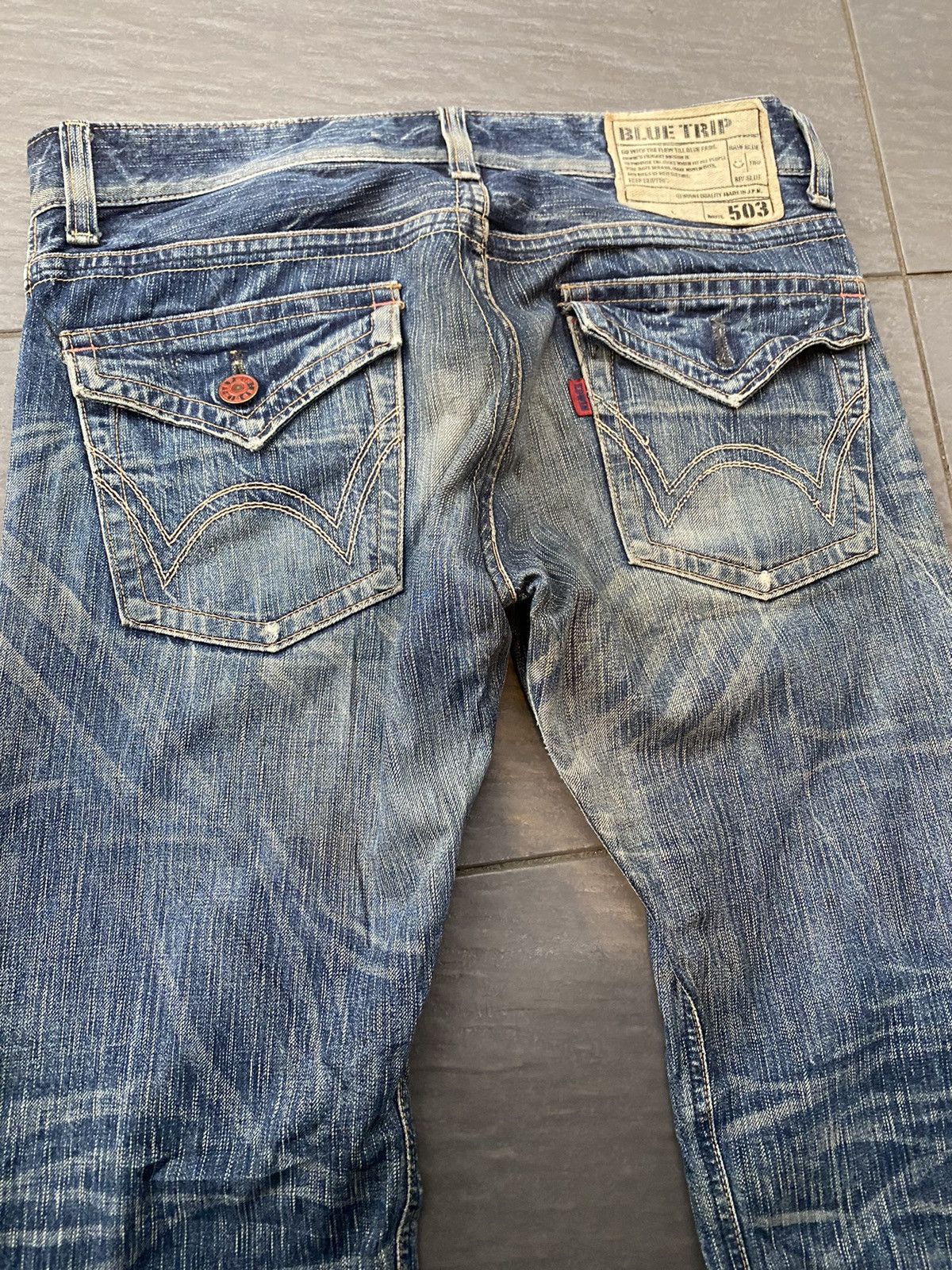 Edwin × Hysteric Glamour × Tornado Mart Flare jeans vintage Edwin boot cut Japan 🇯🇵 distressed Size US 34 / EU 50 - 4 Thumbnail