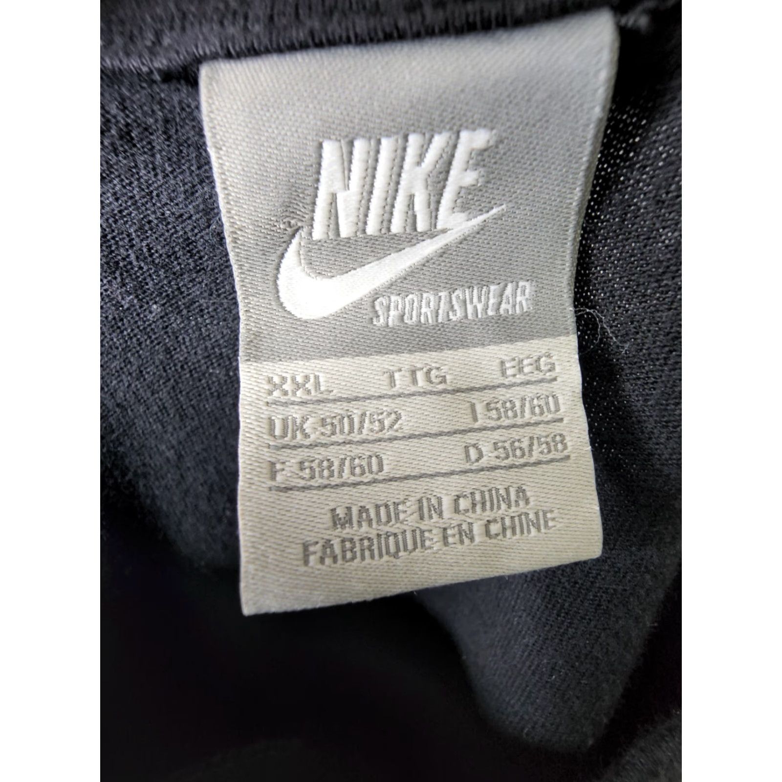 Nike Nike Air Shoe Box True Classics Never Die Script Mens 2XL T Shirt Black 100% Cotton Embroidered Nike True Classics Shirt Size US XXL / EU 58 / 5 - 4 Thumbnail