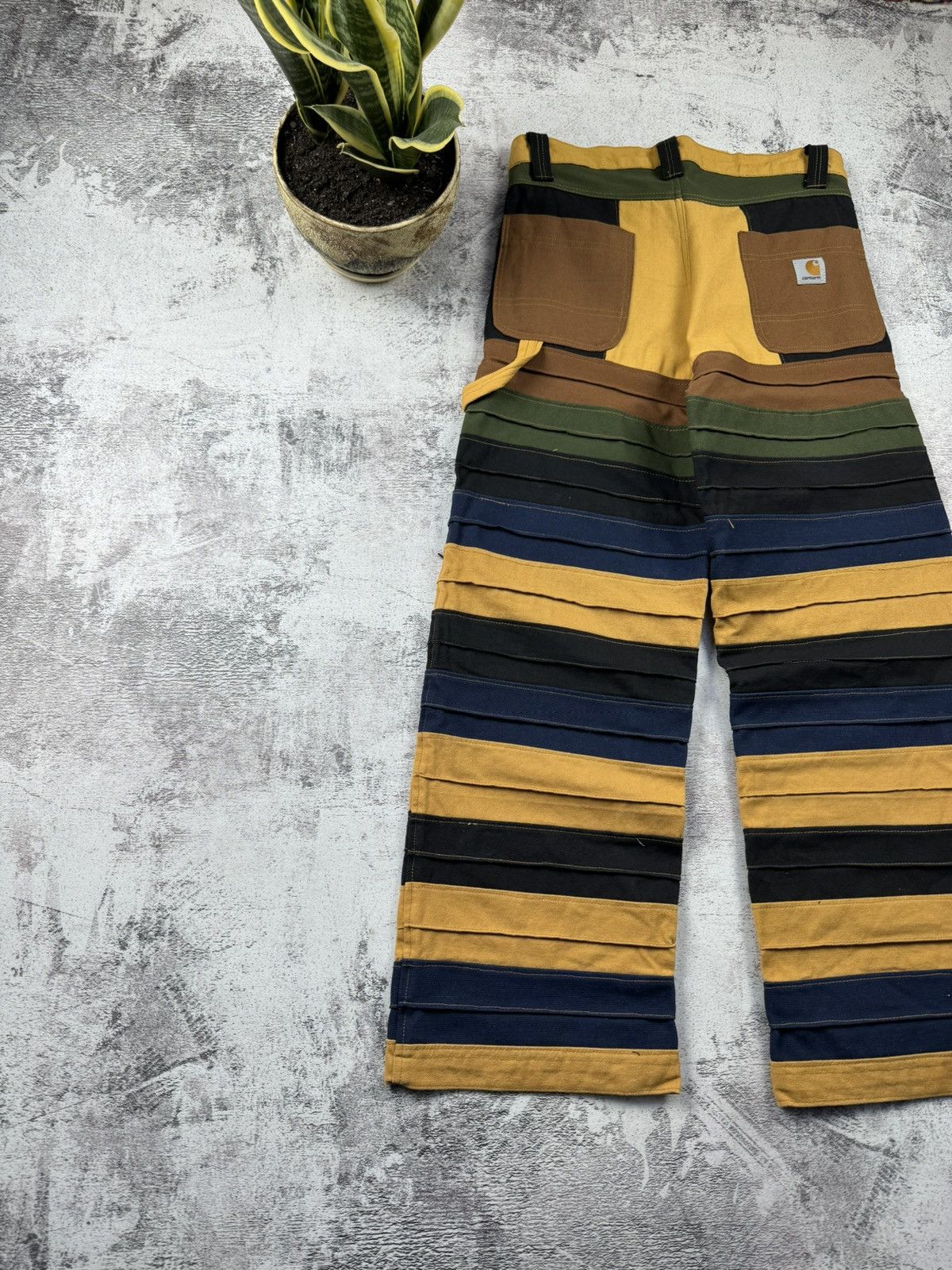 Carhartt Vintage 90S Striped Distressed Carpenter Carhartt Jeans Size US 30 / EU 46 - 3 Thumbnail