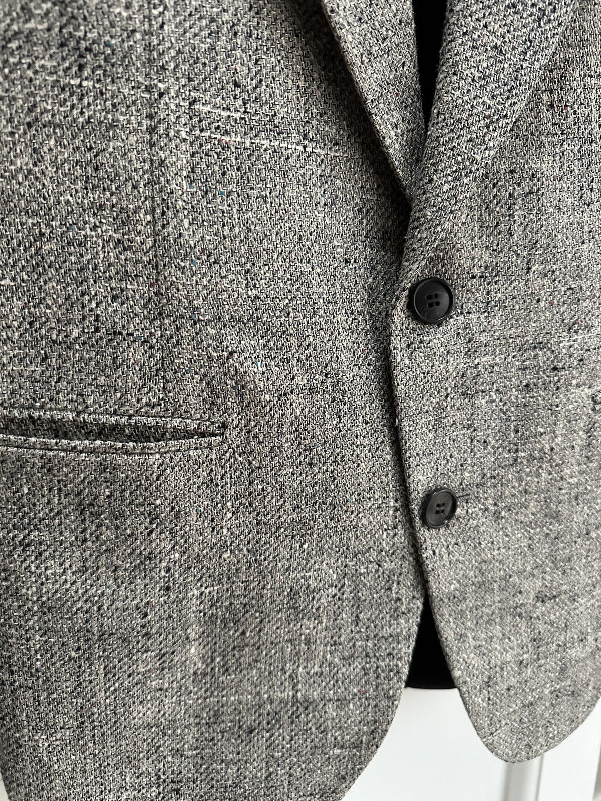 Pierre Cardin Herringbone Slim Fit Tailored Blazer Size 46R - 4 Thumbnail