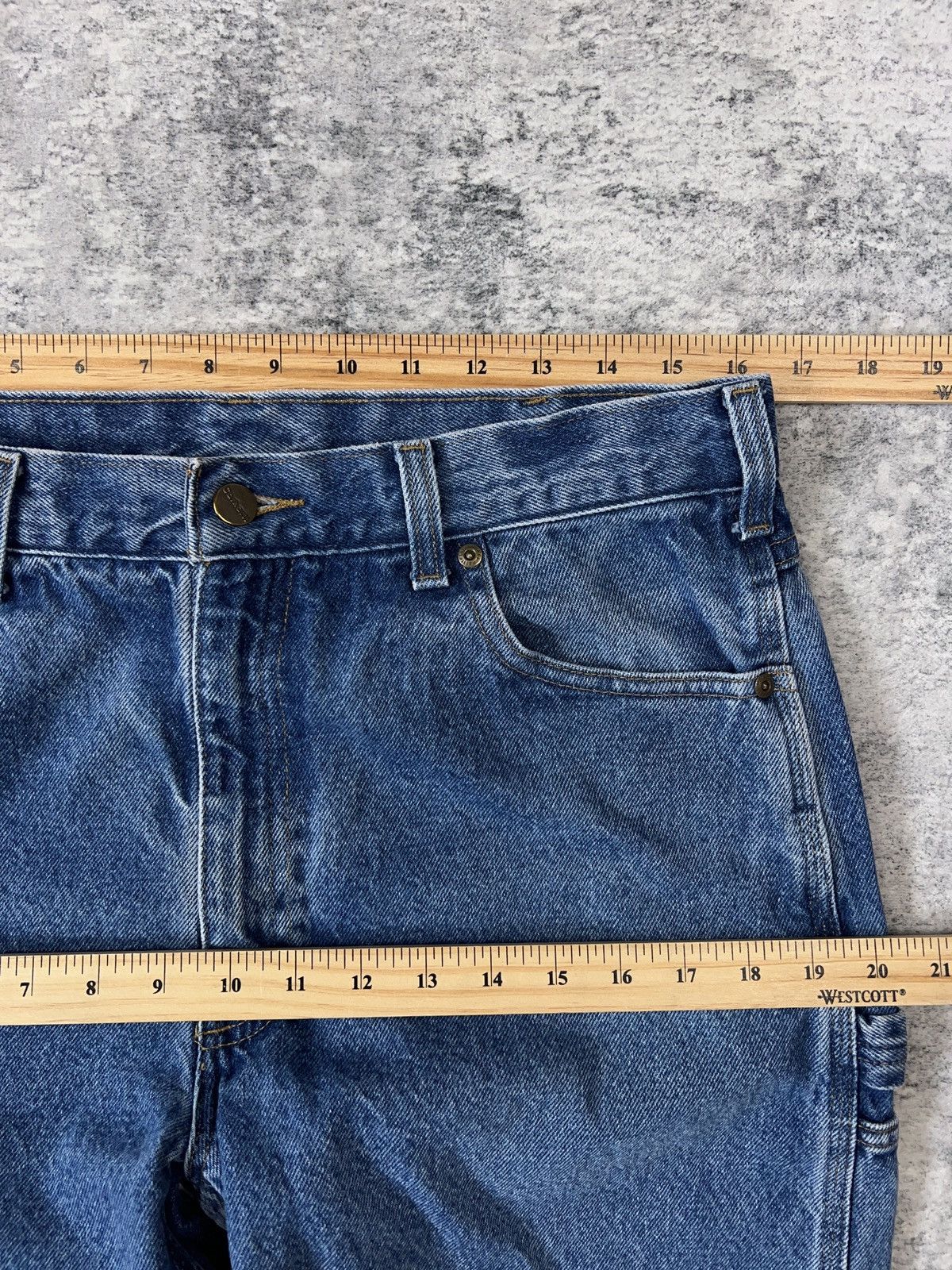Carhartt × Vintage Y2K Carhartt Carpenter Denim Jeans 34x28” Size US 34 / EU 50 - 7 Thumbnail