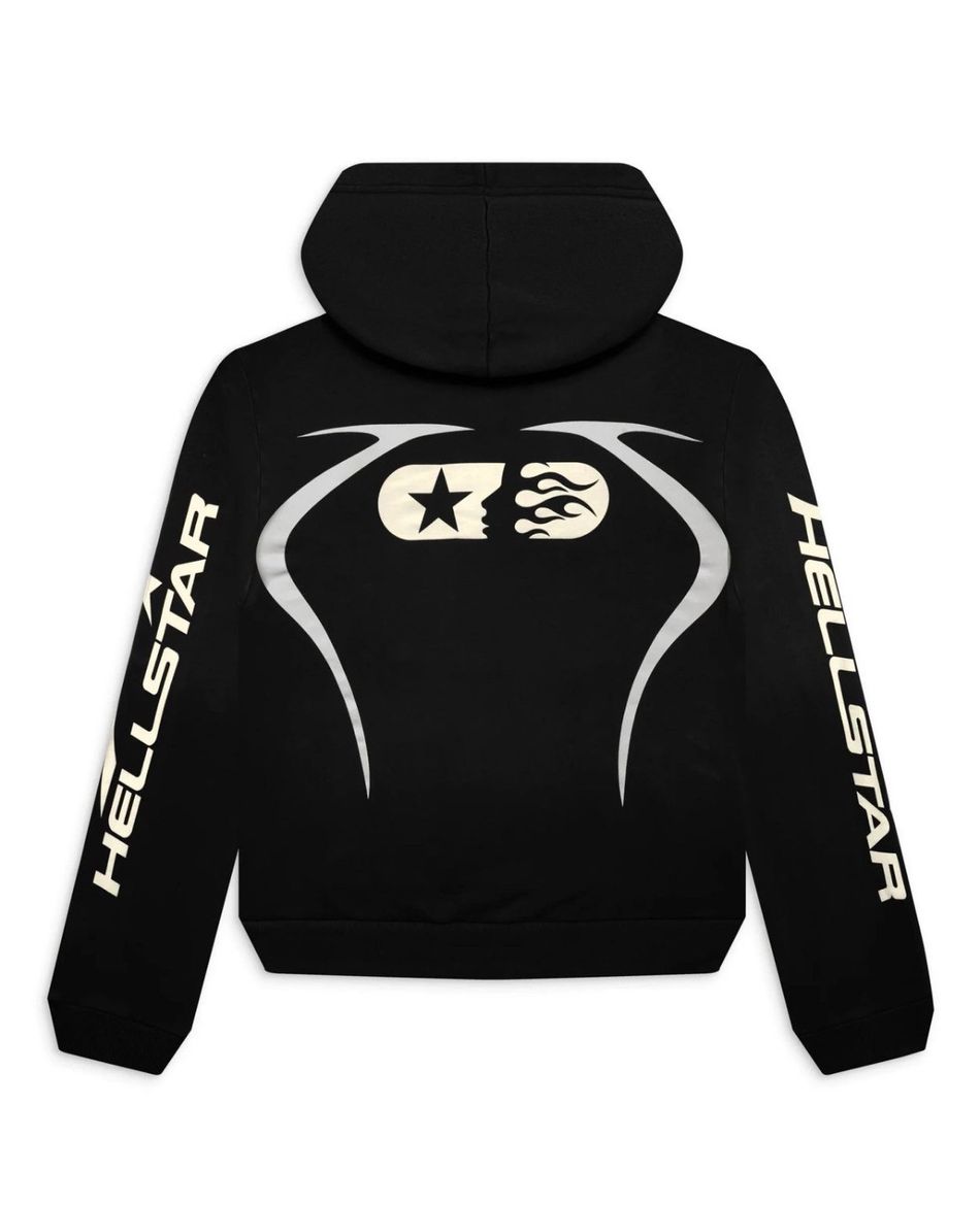 HELLSTAR HOODIE BLACK - Thumbnail 2