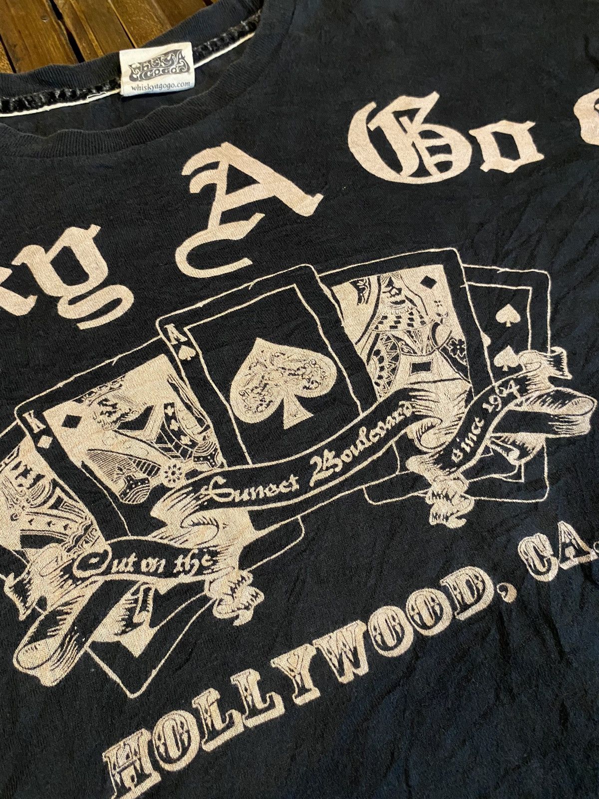 Vintage WHISKY A GOGO PUNK TSHIRT Size US XL / EU 56 / 4 - 5 Thumbnail