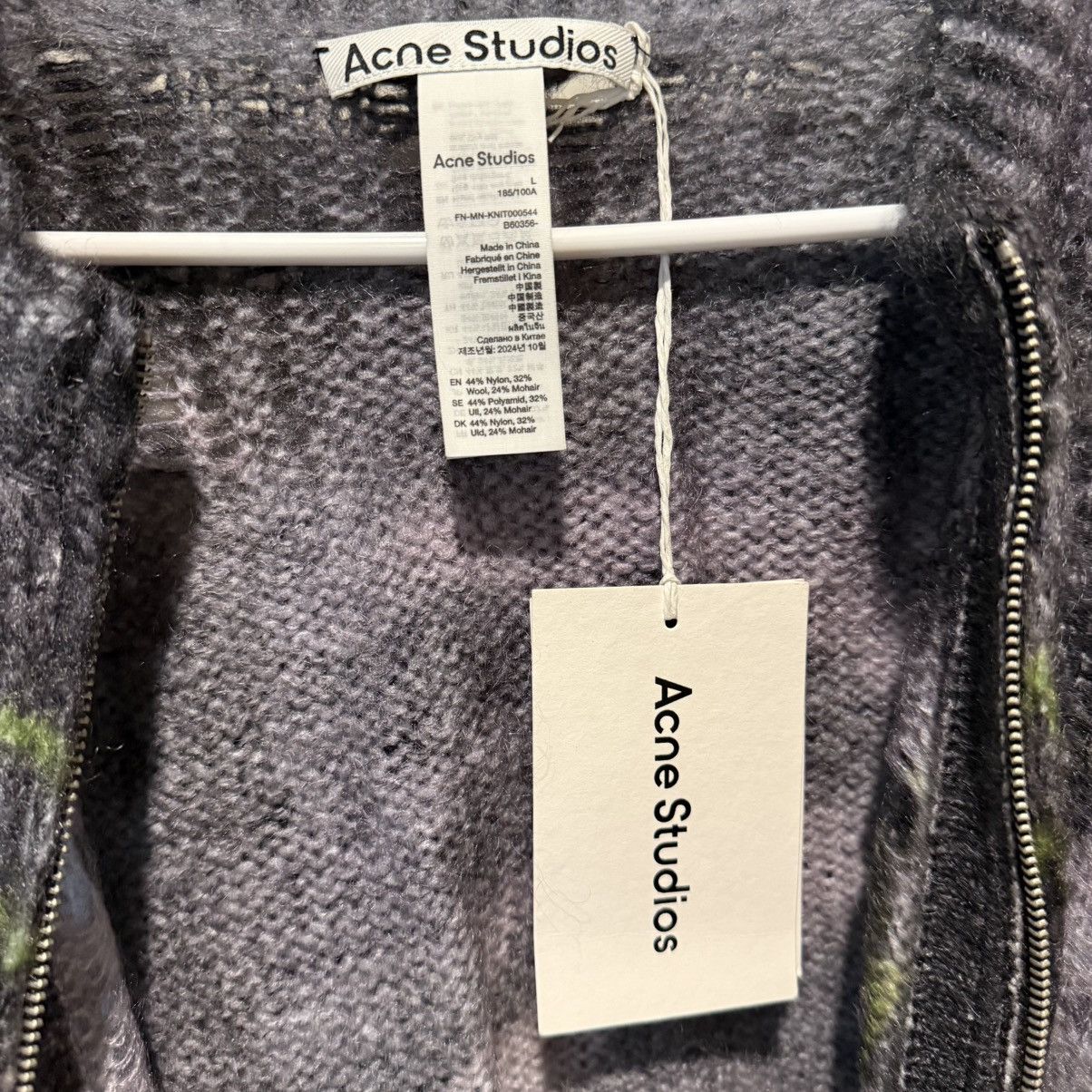 Acne Studios Acne Studios multicoloured distressed mohair cardigan jacket Size US L / EU 52-54 / 3 - 5 Thumbnail