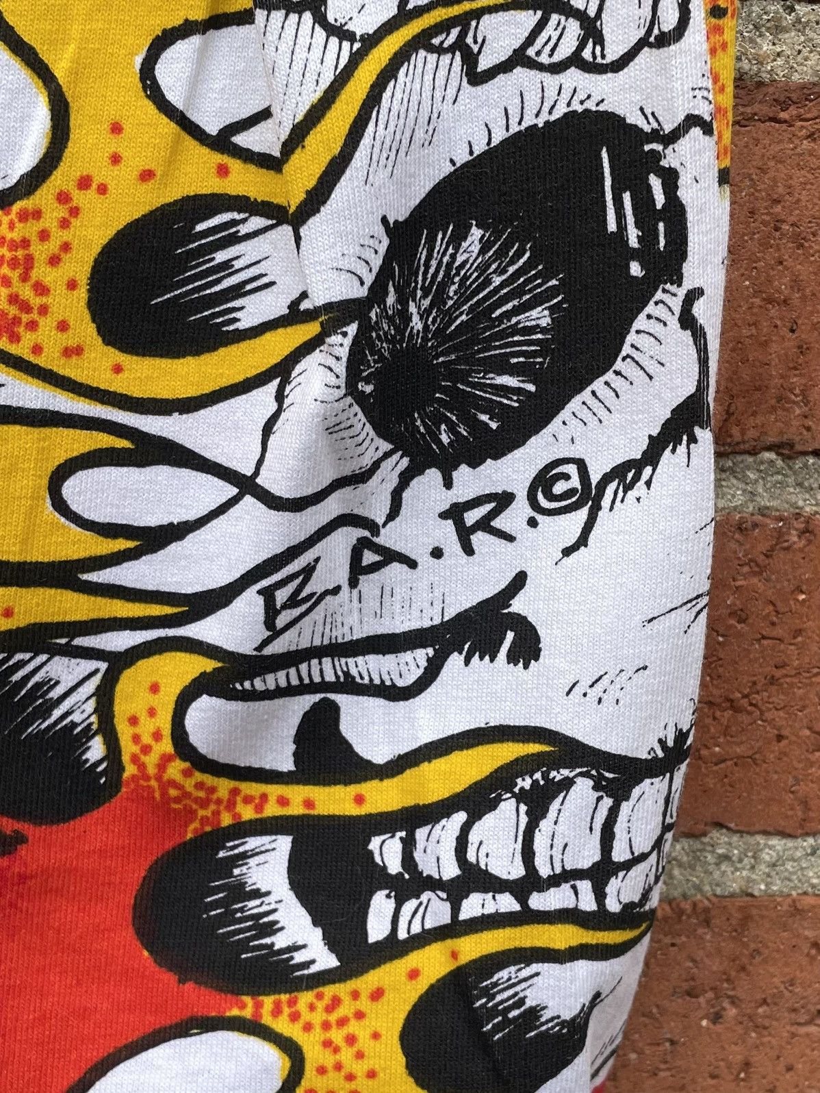 Hanes Vintage Burning Skulls B.A.R. Ghost Rider Inspired AOP tee Size US L / EU 52-54 / 3 - 5 Thumbnail