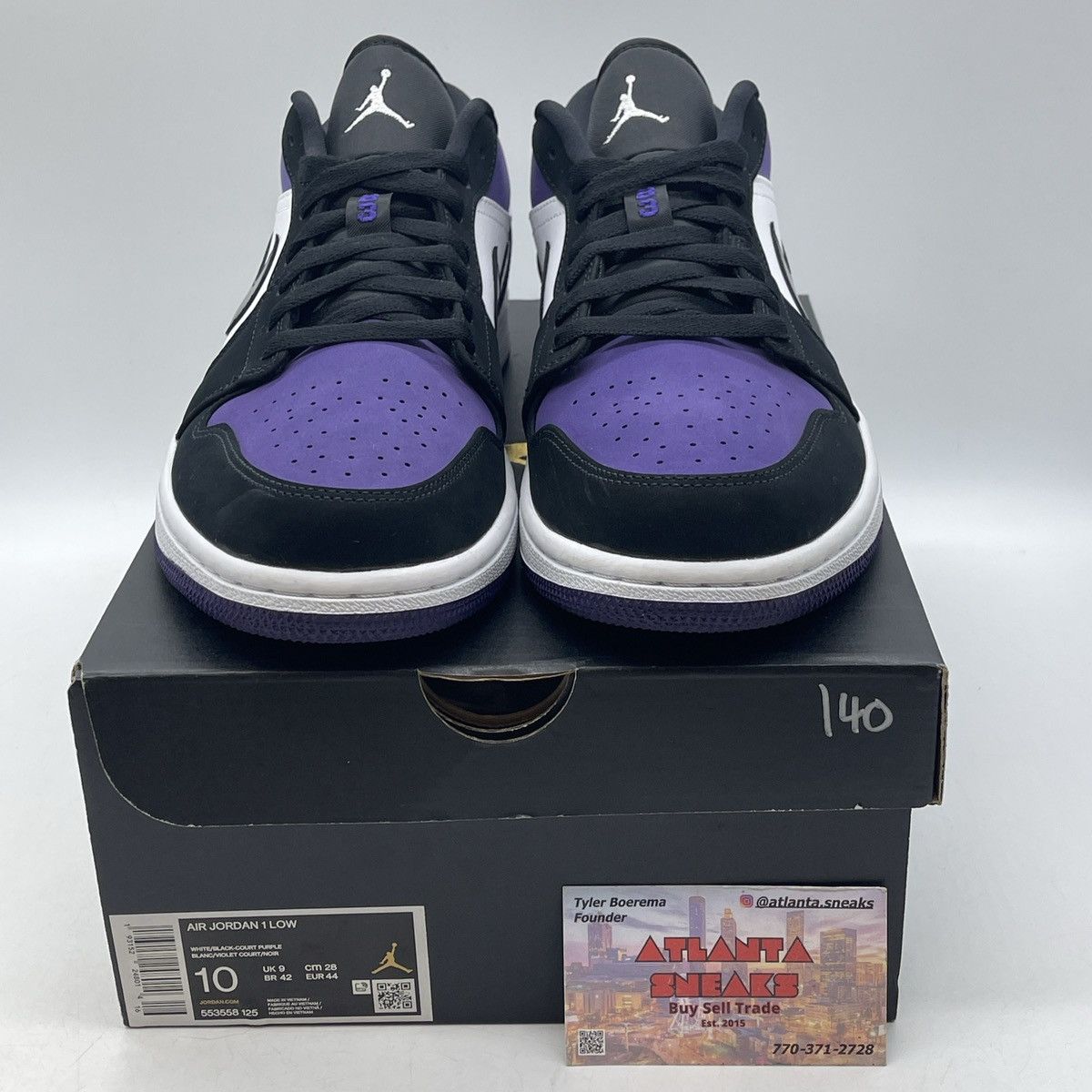 Jordan Brand Air Jordan 1 low court purple Size US 10 / EU 43 - 2 Thumbnail