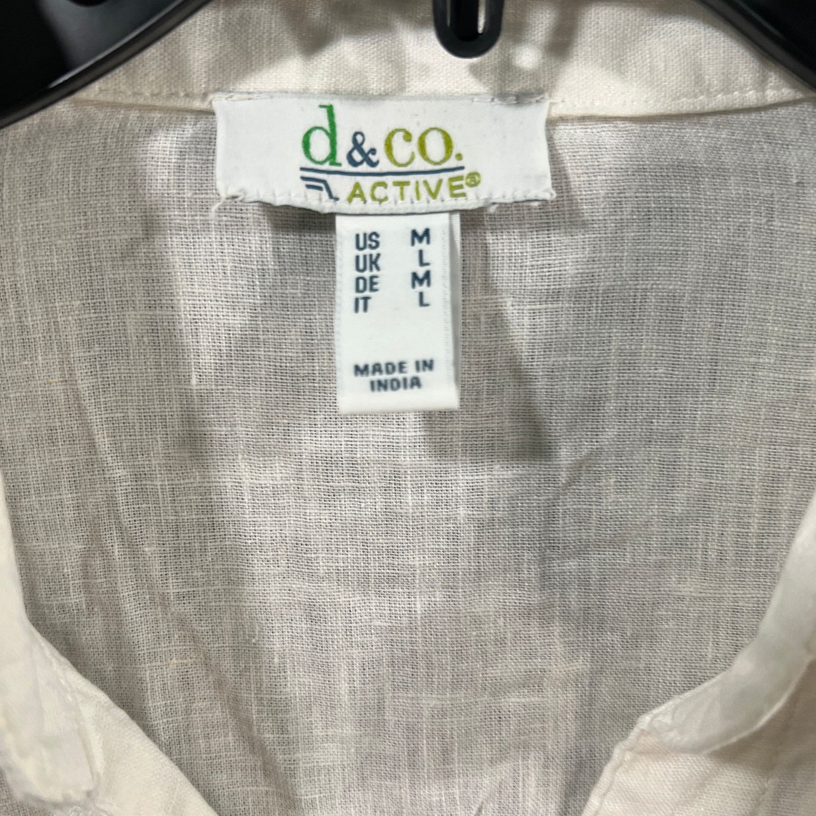 Denim & Co. Denim & Co. Naturals Regular Linen Blend Side Button Tuni Size M / US 6-8 / IT 42-44 - 4 Thumbnail