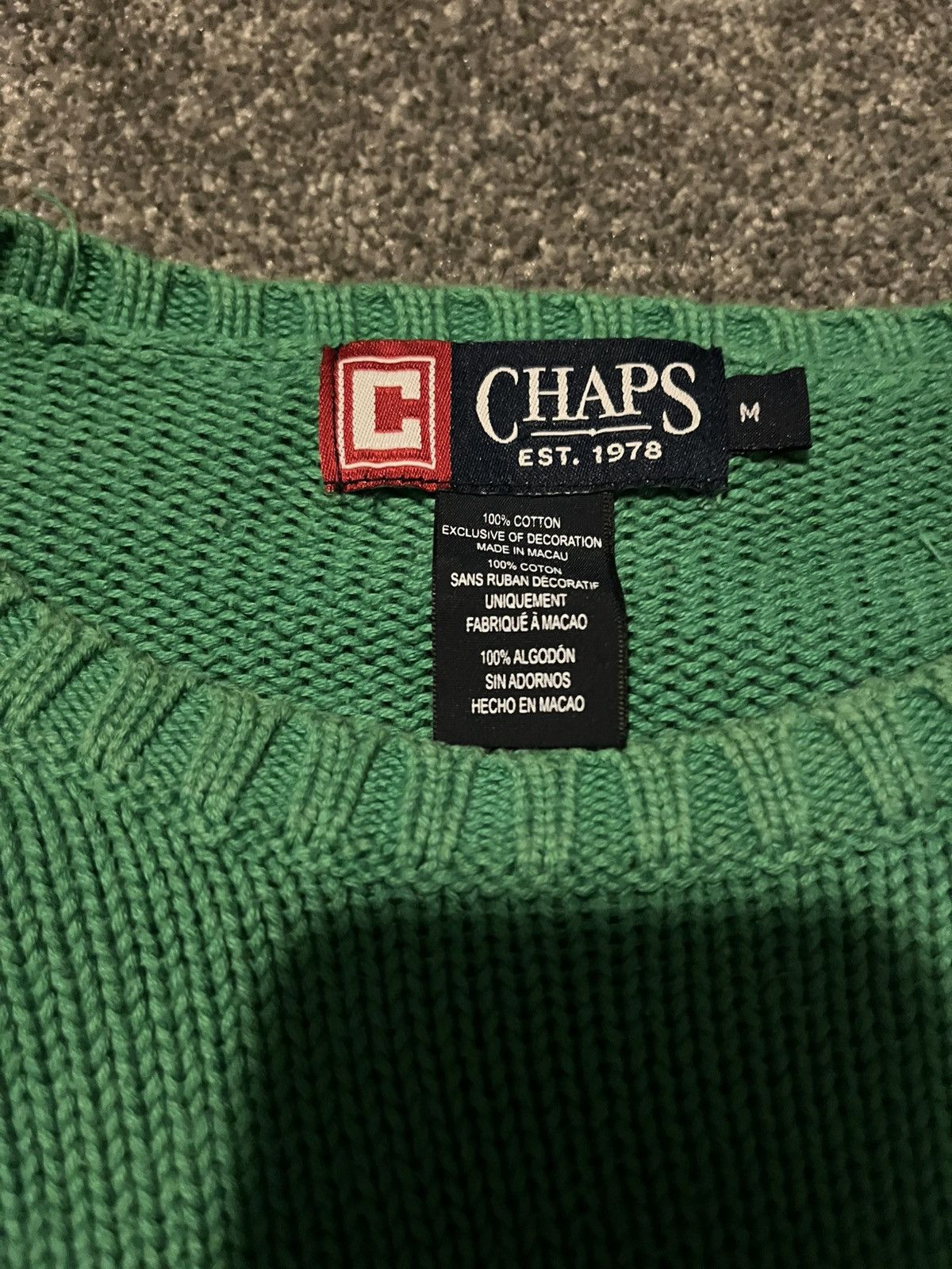 Chaps chaps vintage knitted sweater Size US M / EU 48-50 / 2 - 2 Thumbnail